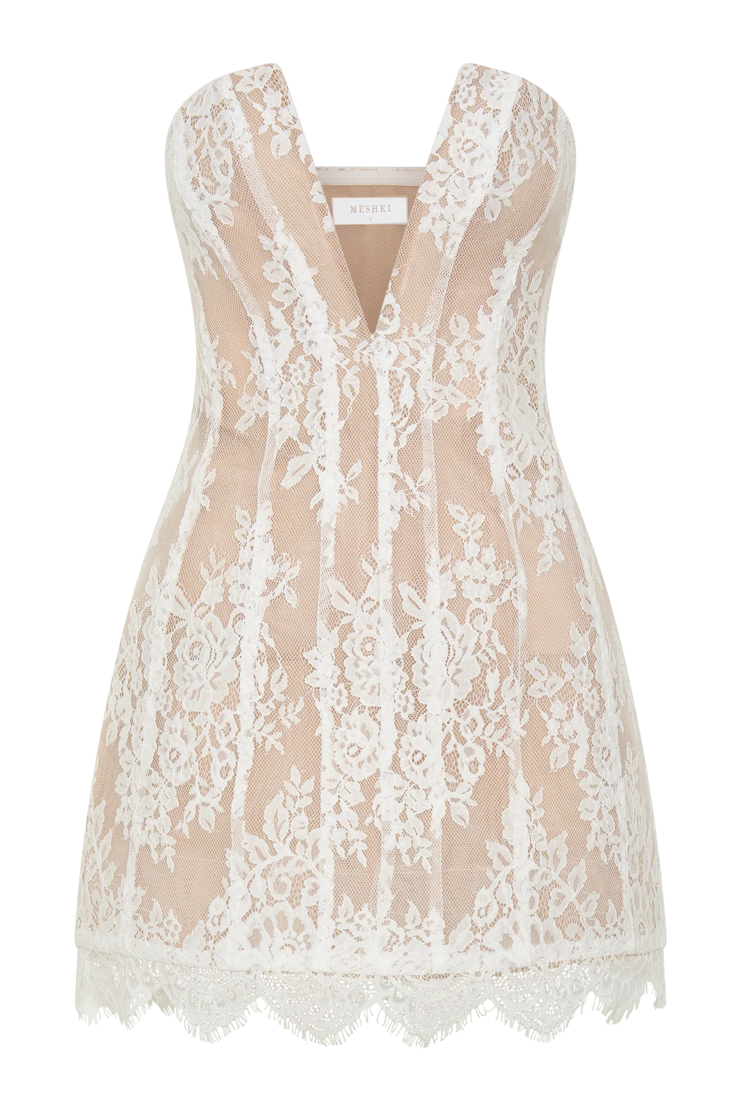Zoey Lace Corset Mini Dress - Ivory