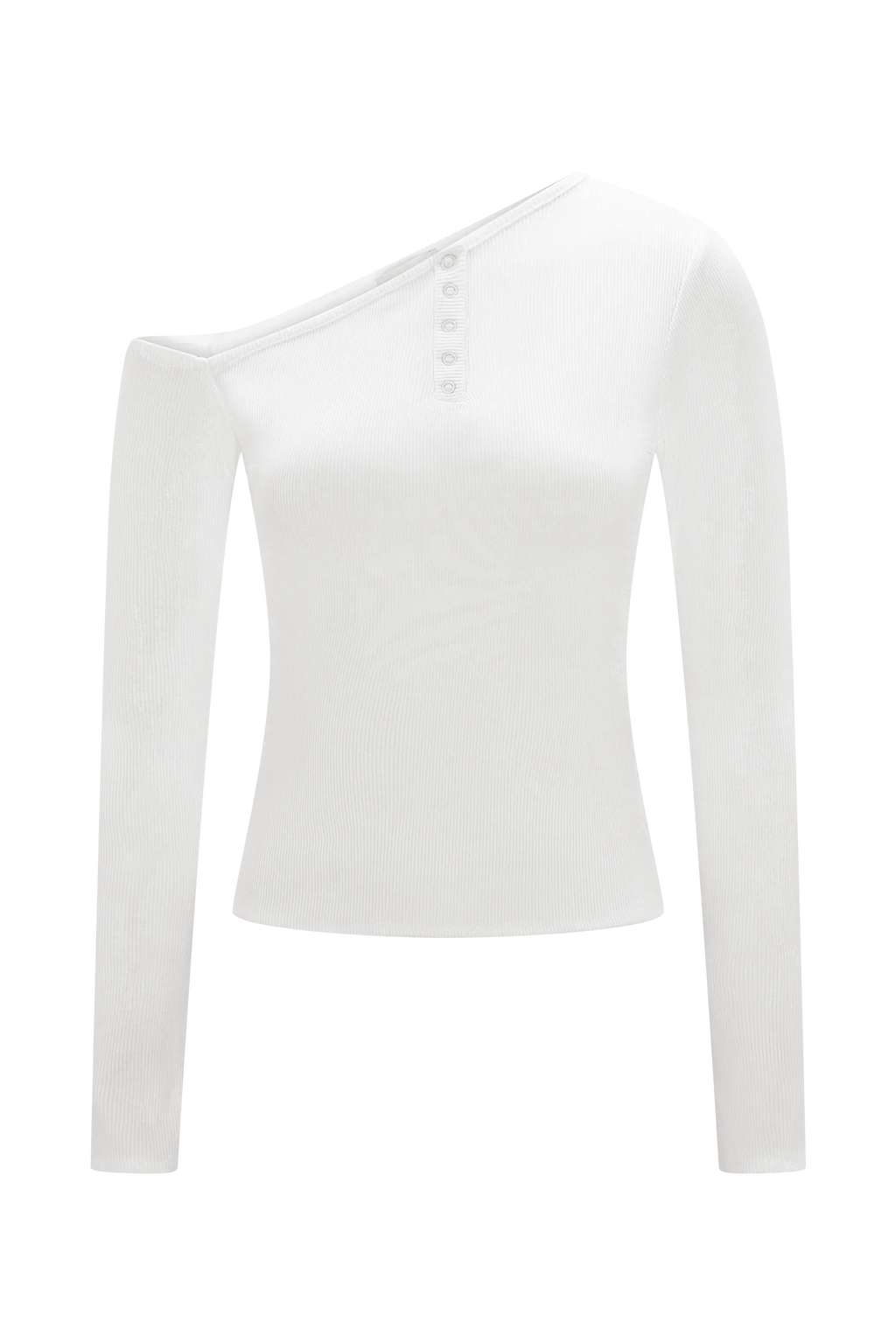Maelle Off Shoulder Long Sleeve Top - Ivory