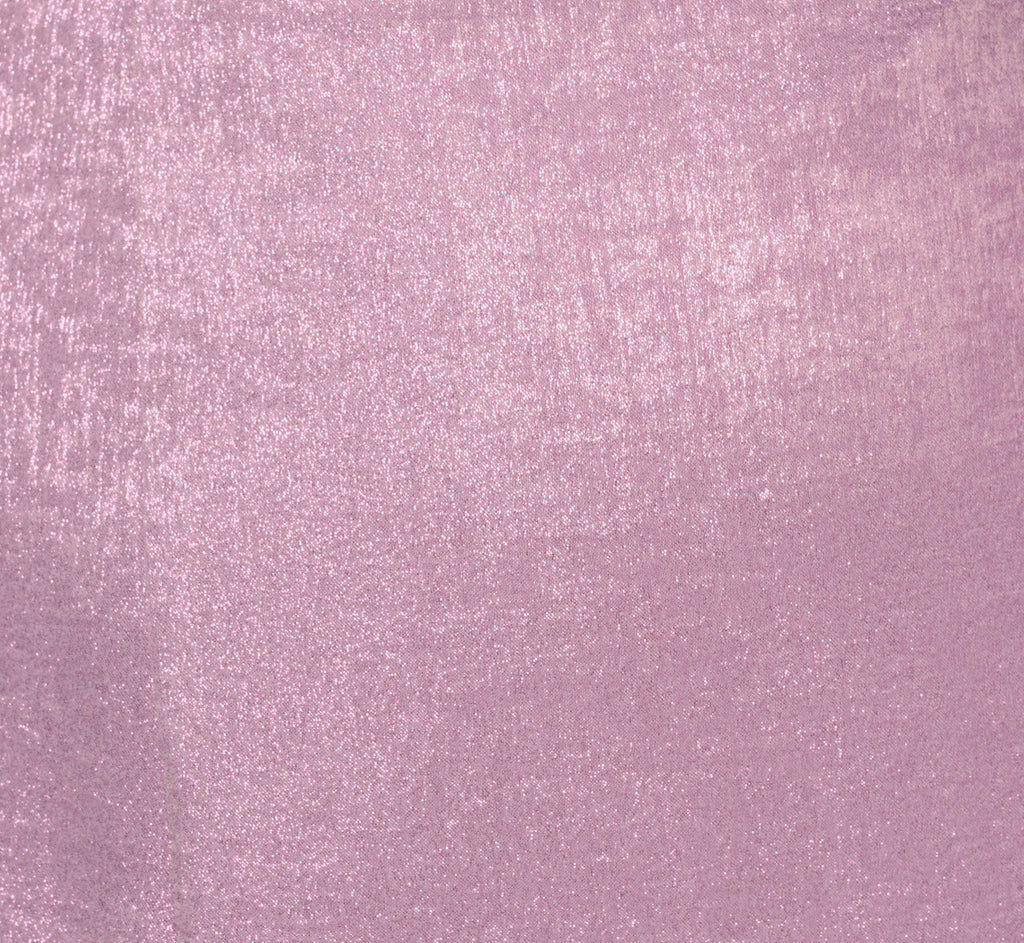 One Shoulder Foil Draped Popover Gown In Light Purple