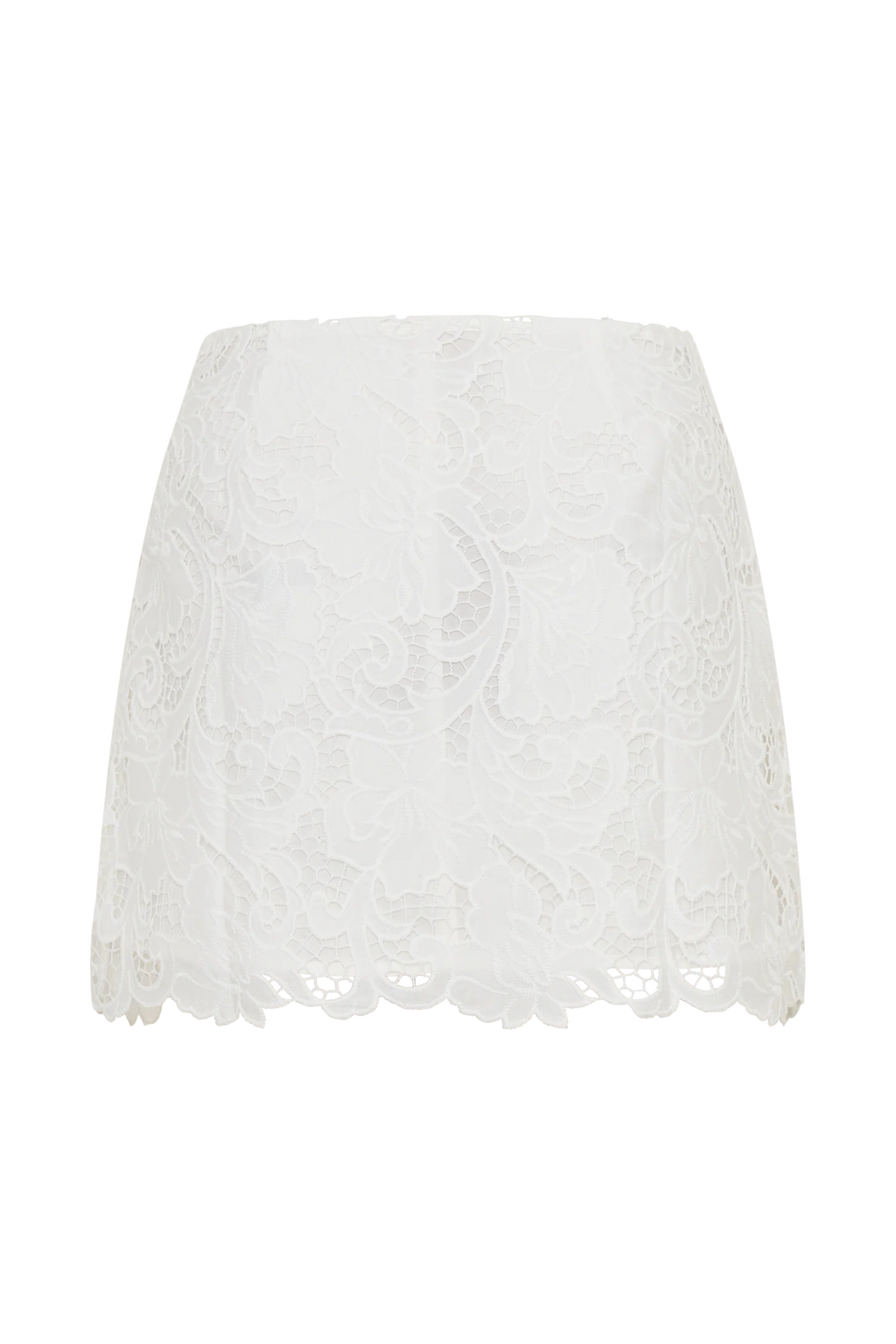 Tessa Broderie Mini Skirt - White