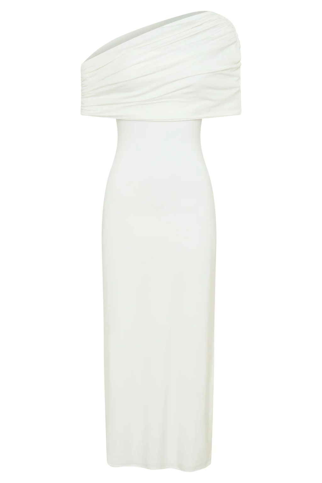 Zandie Cashmere Blend Knit Midi Dress - Ivory