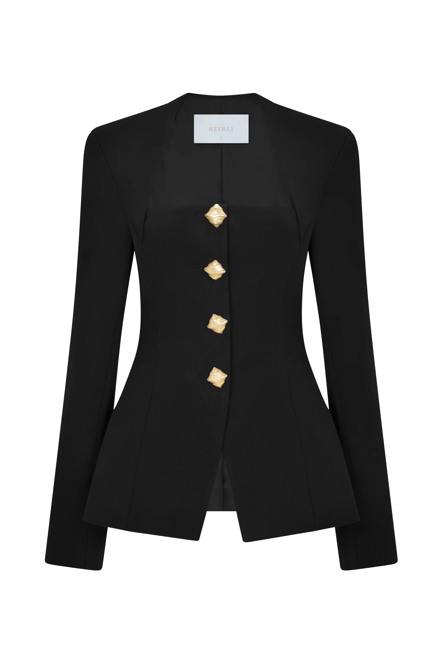 Christel Suiting Fitted Blazer - Black