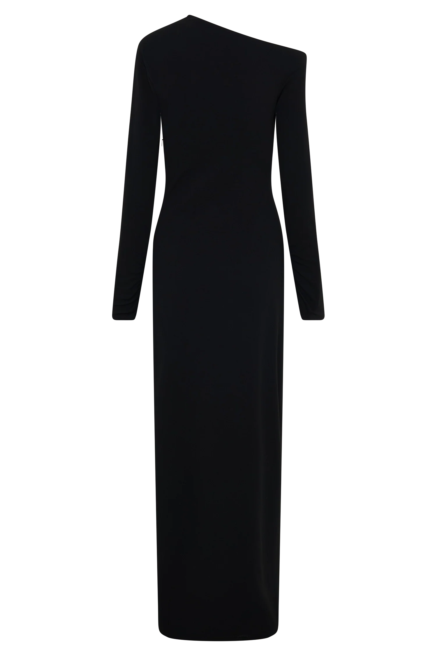 Thalyn Crepe Maxi Dress With Split - Black