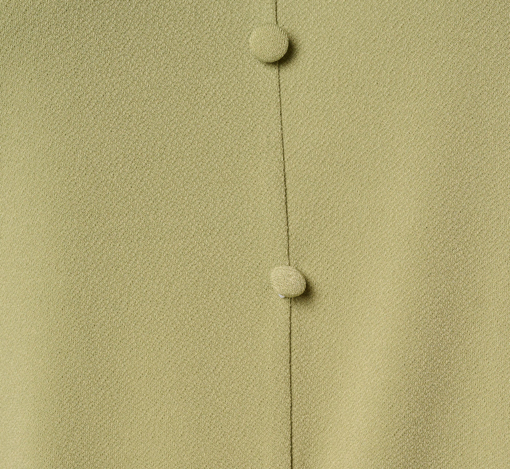 Short Sleeve Tie Waist Pullover Top In Oak Moss