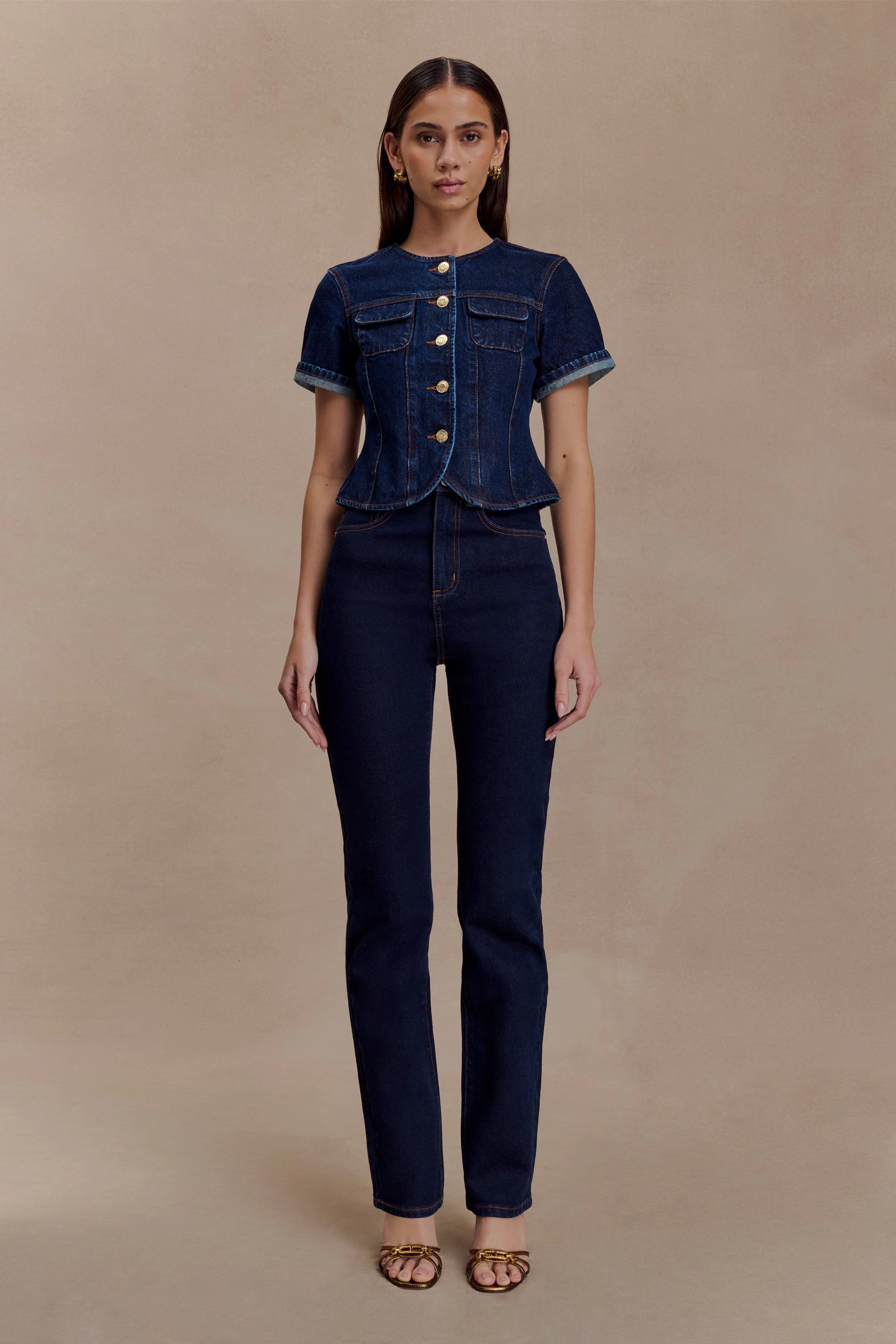 Janessa Skinny Denim Jeans- Indigo Blue