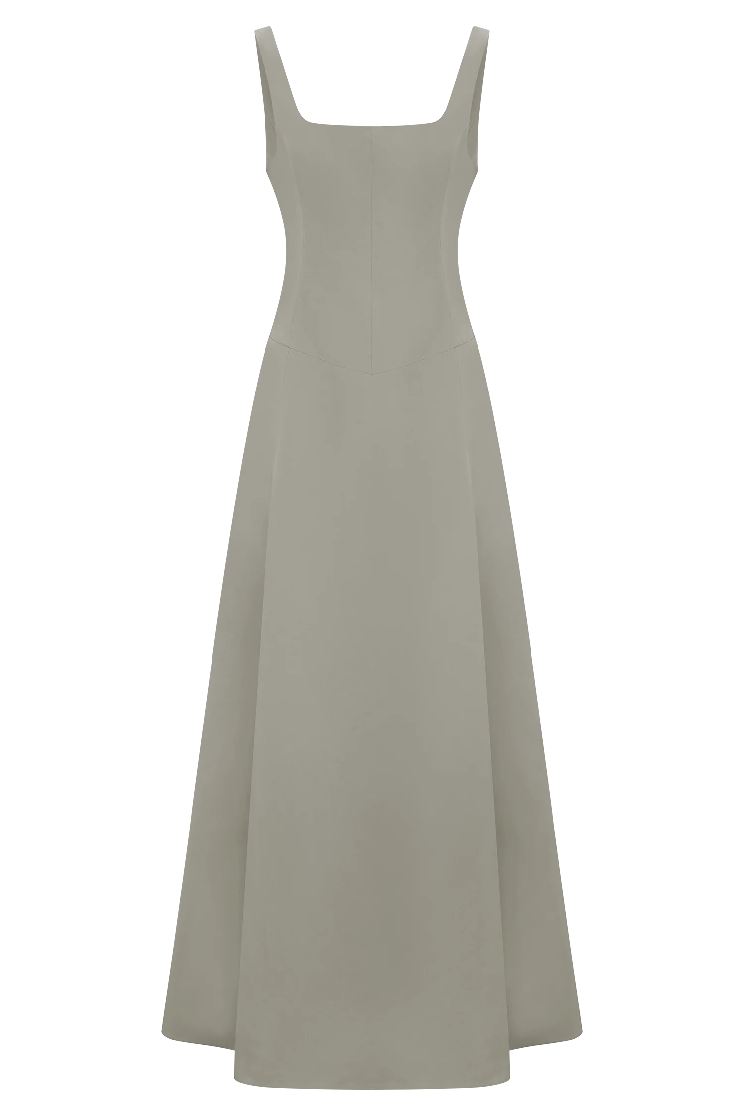 Salma Drop Waist Cotton Maxi Dress - Sage