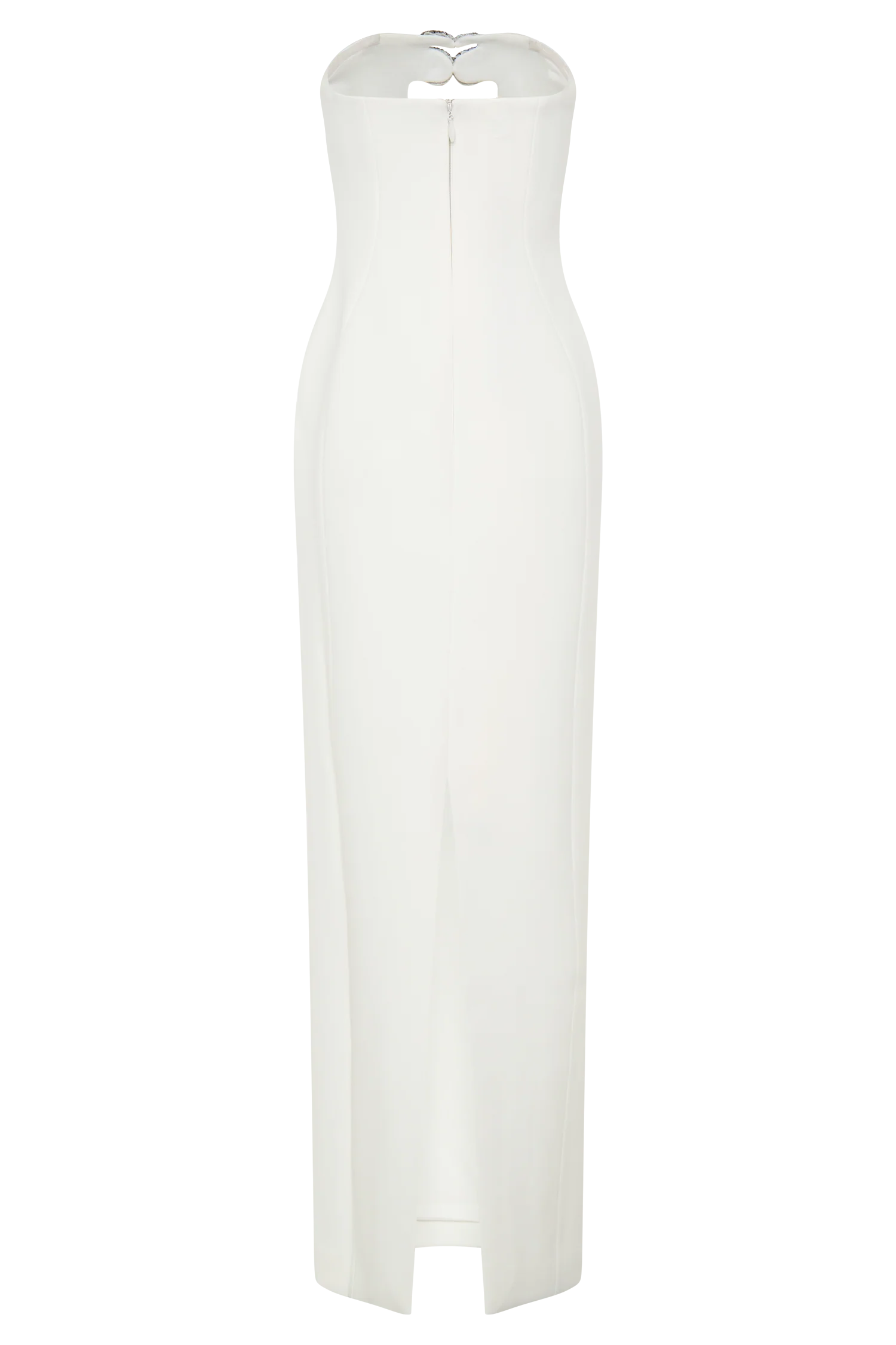 Hilda Embellished Strapless Maxi Dress - White
