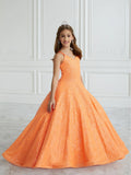 Hand-Sequined A-Line Gown