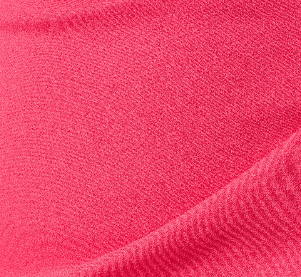 Short Sleeve Bow Shoulder Sheath Dress In Camellia