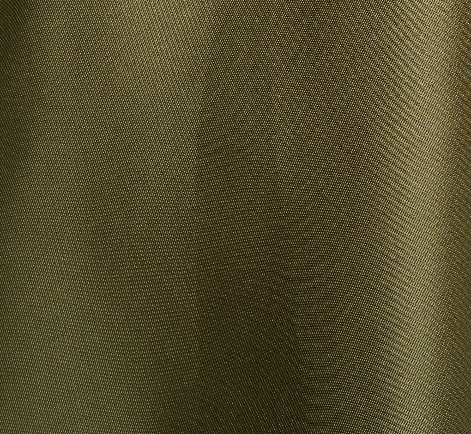 One Shoulder Beaded Detail Mikado Midi Dress In Jungle Olive