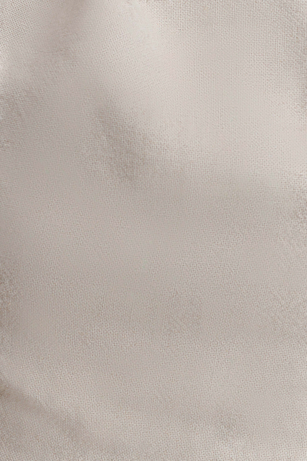 Gabby Asymmetrical Neckline Linen Beaded Top - Natural