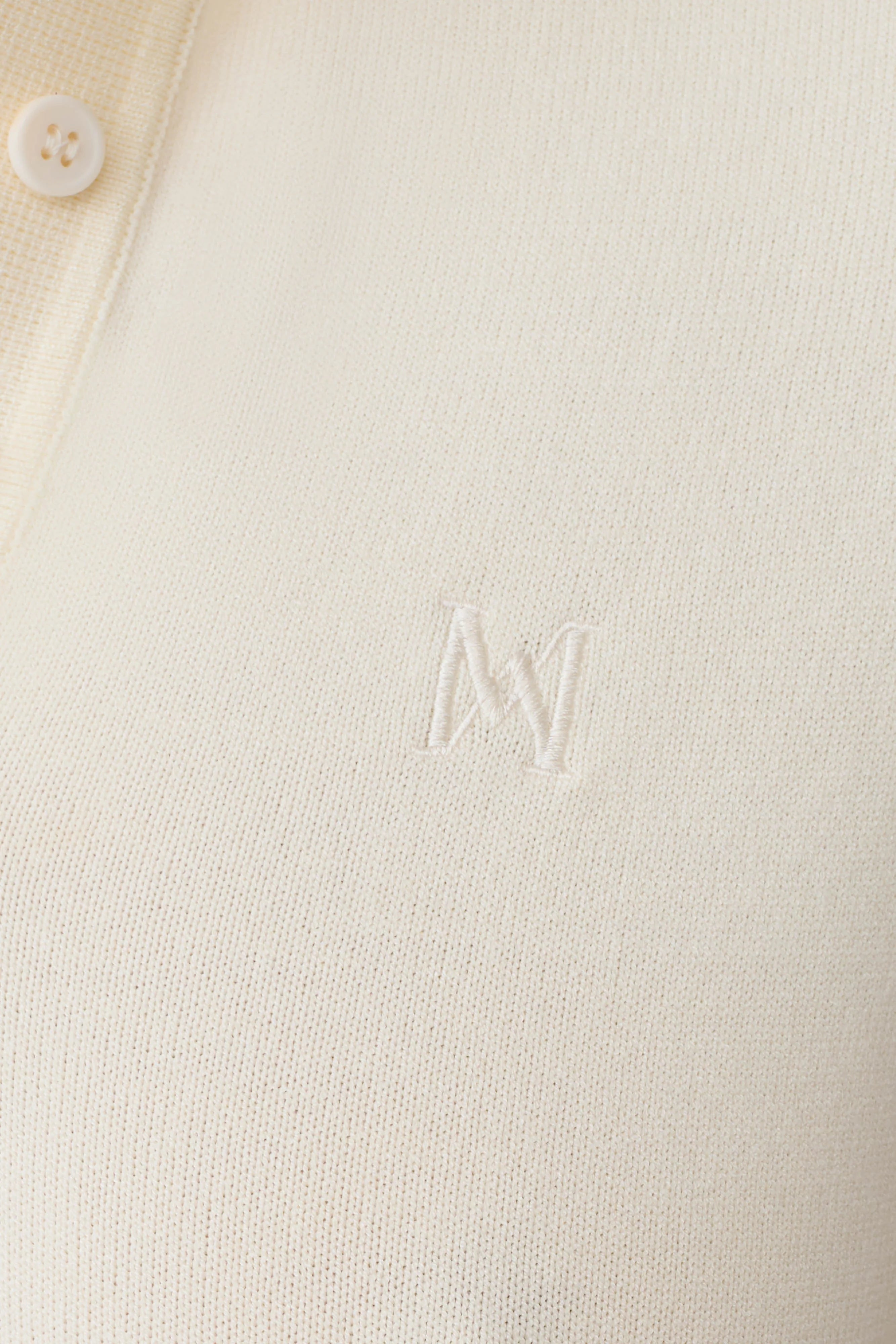 Philly Knit Button Up Top - Ivory