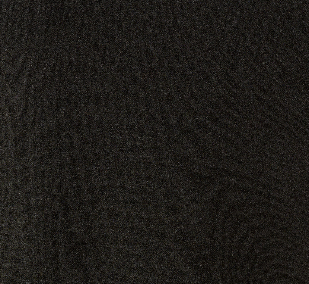 Stretch Crepe Pearly Short Shift Dress In Black Ivory