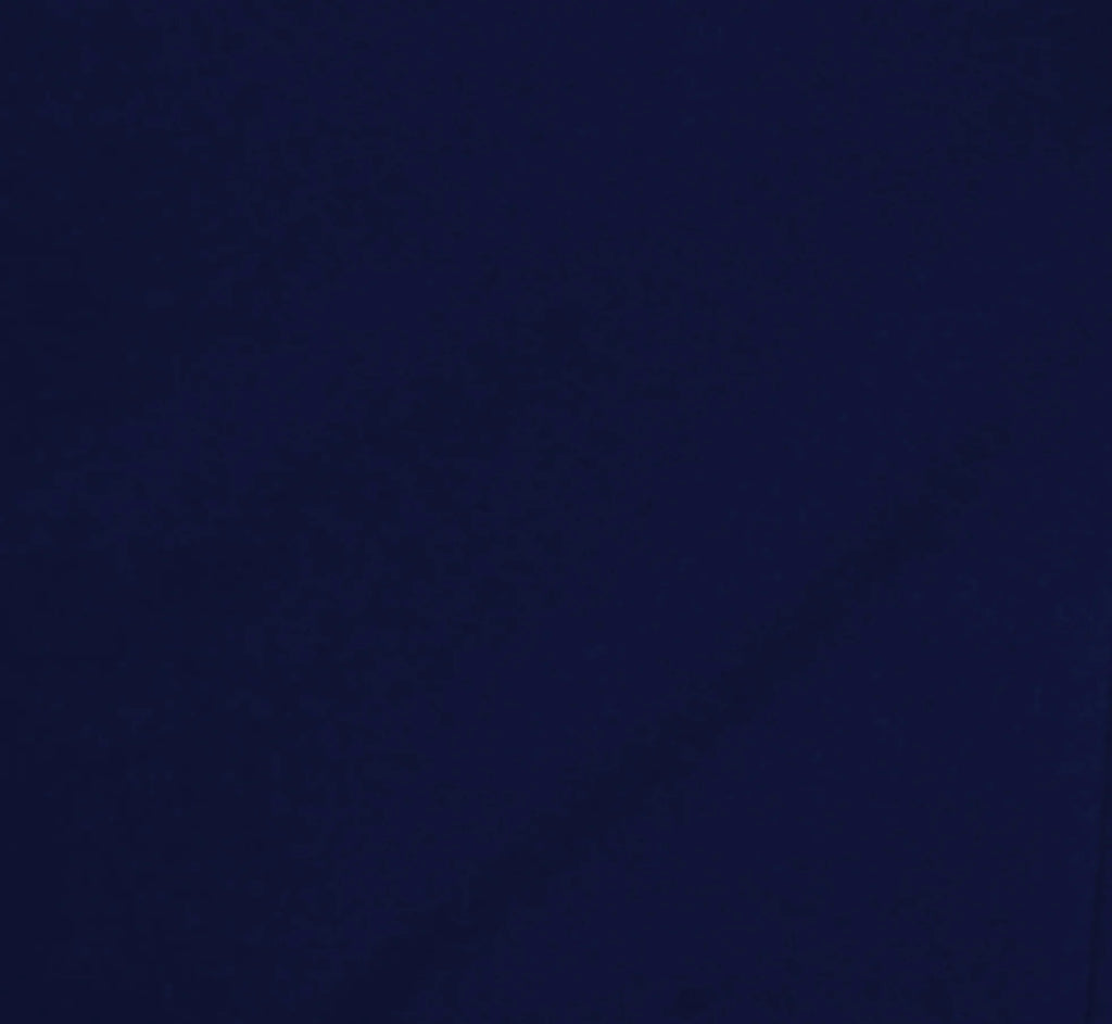 Stretch Crepe One Shoulder Mermaid Gown With Bow Accent In Navy Sateen