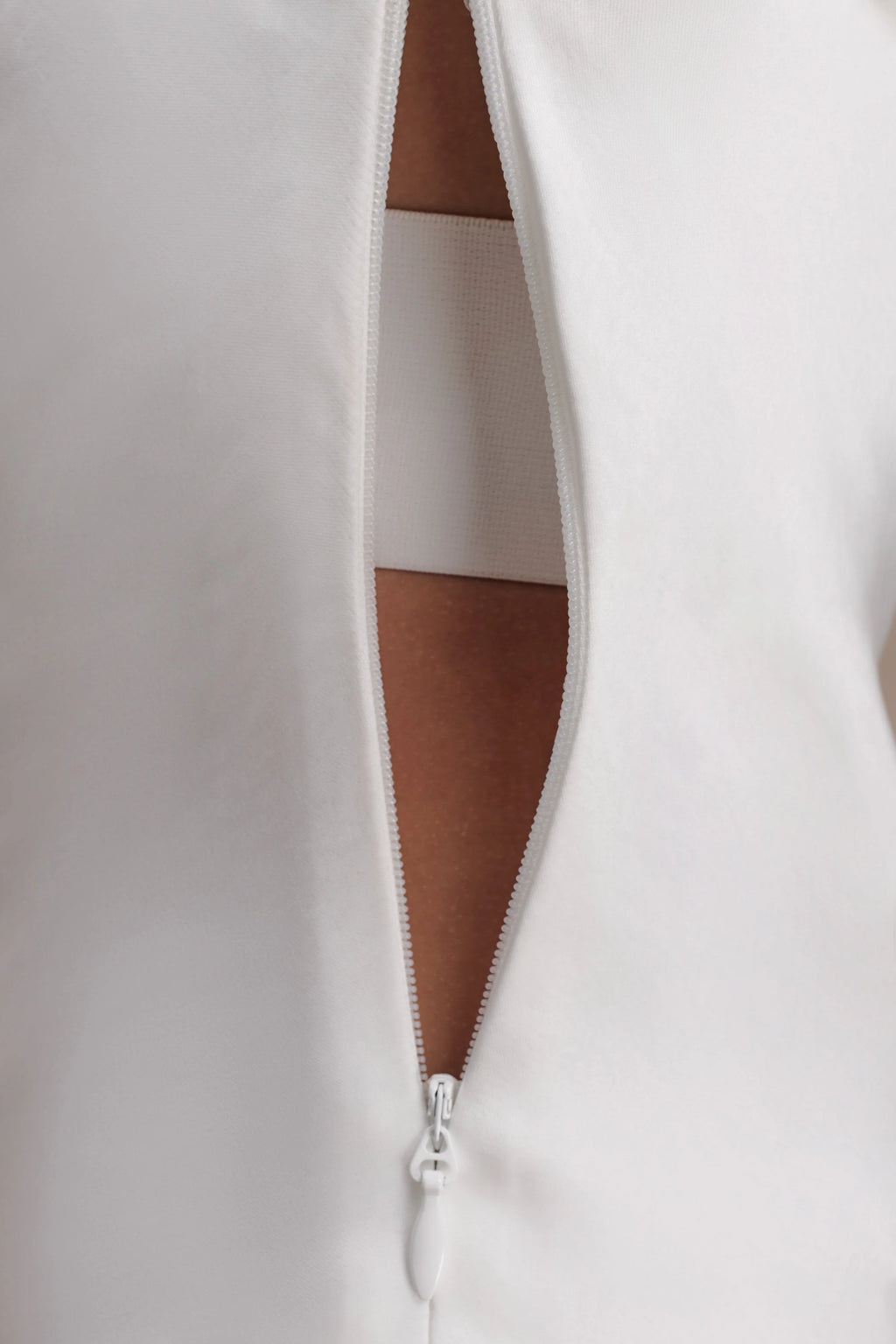 Ashley Cowl Neck Lace And Satin Maxi Dress - Ivory