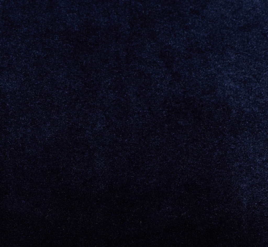 Long Sleeve Drop Waist Velvet Taffeta Dress In Midnight