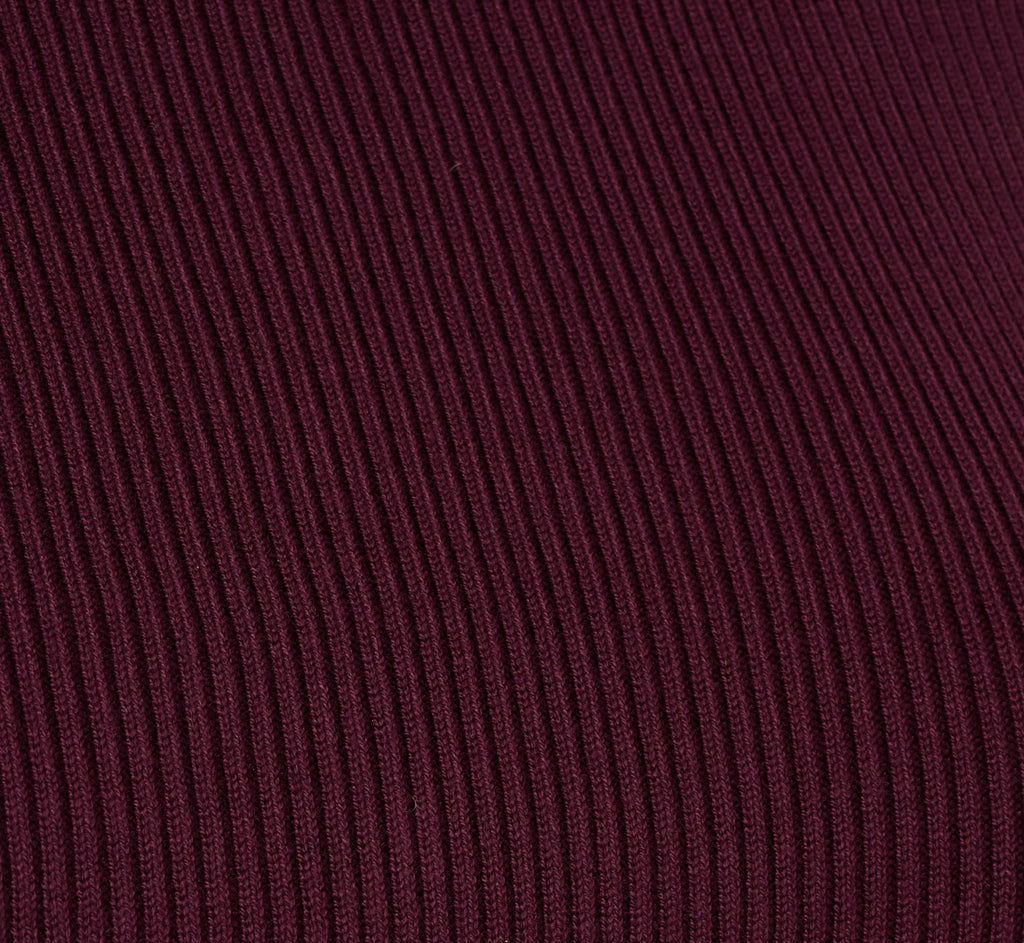 Pearly Collar Tank Sweater In Plum