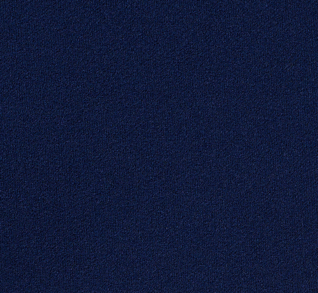 Knit Crepe Off-The-Shoulder Jumpsuit In Navy Sateen Ivory