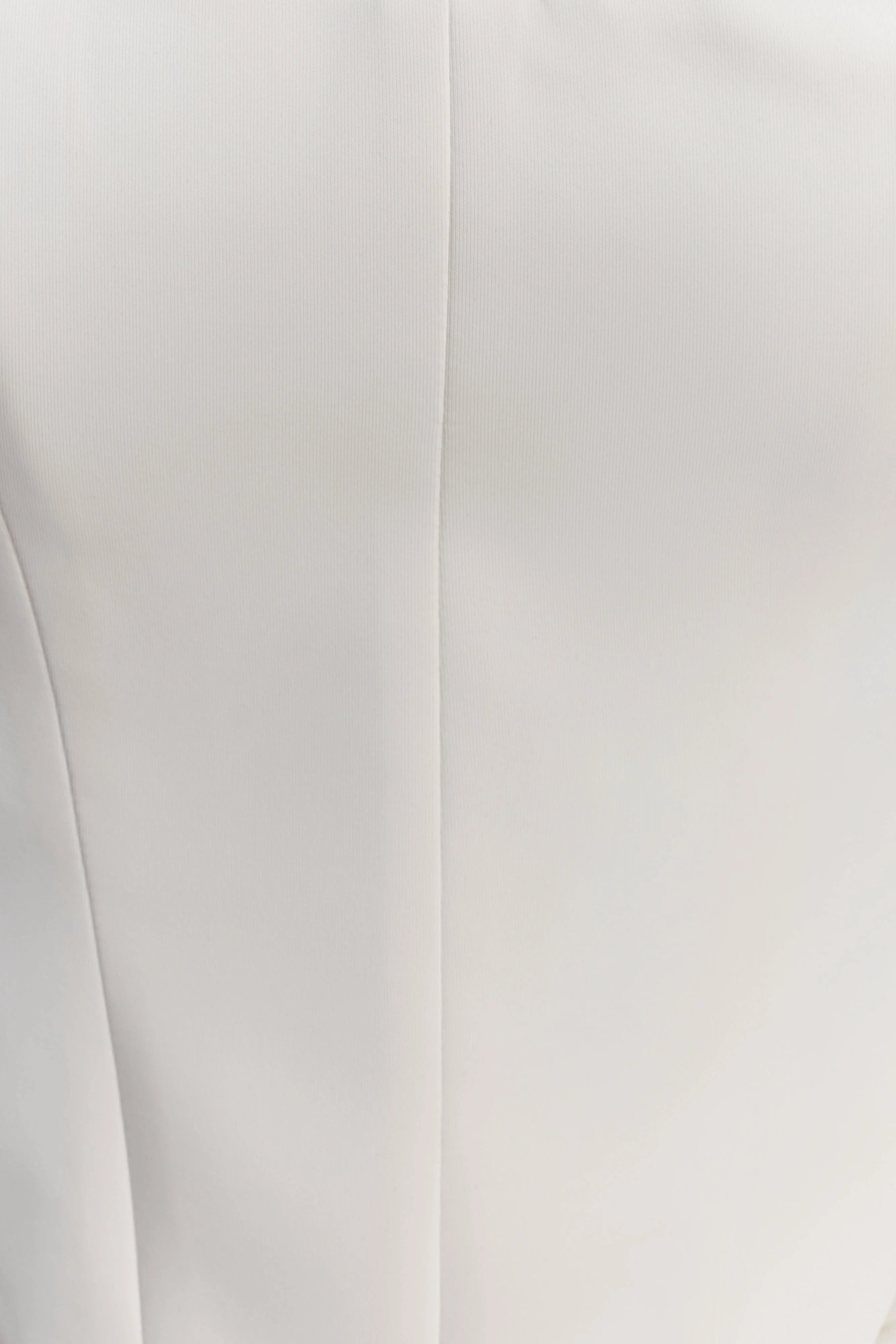 Karina Strapless Scuba Corset  - White