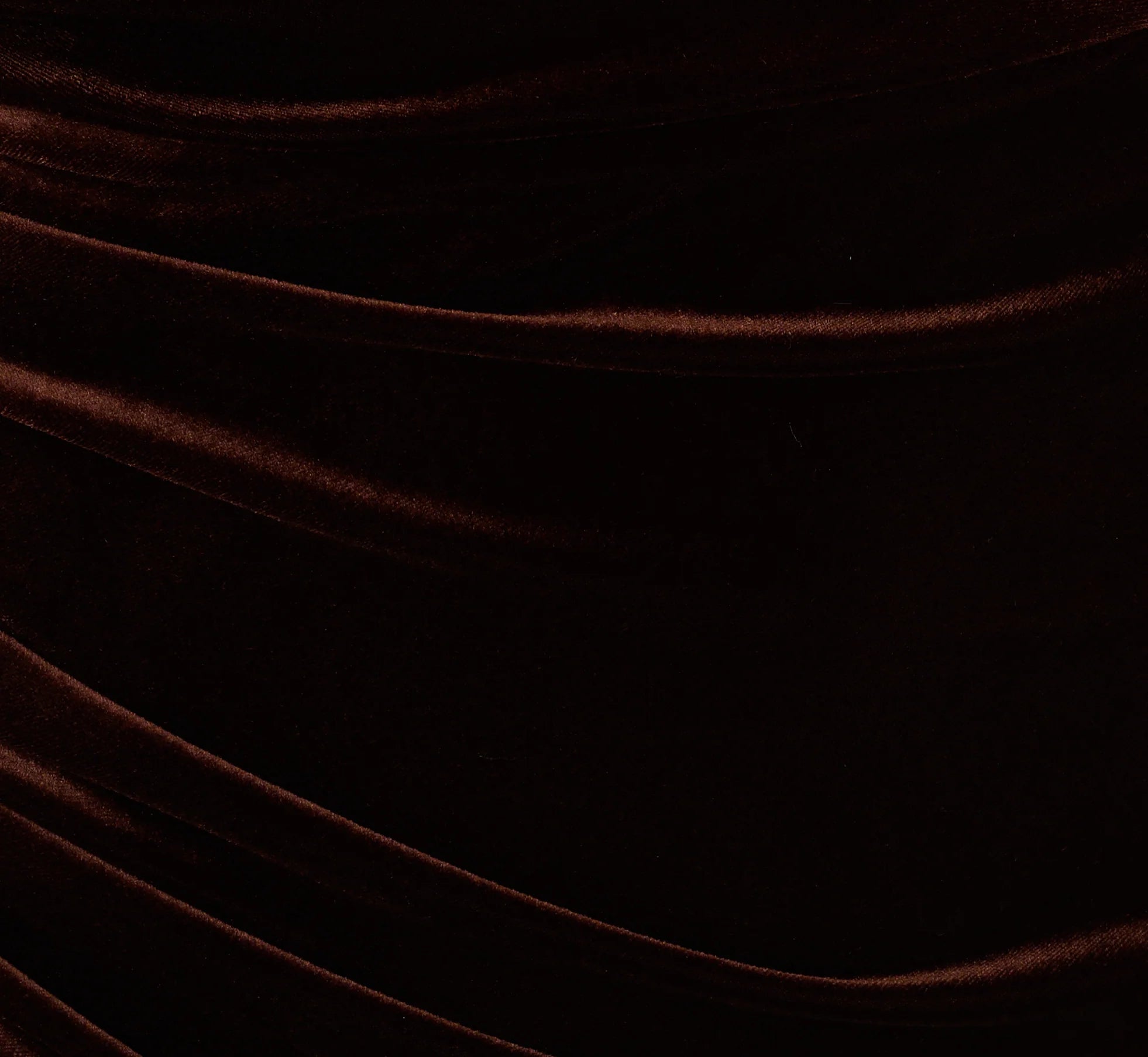 One Shoulder Draped Velvet Gown With Chain Accent In Dark Brown
