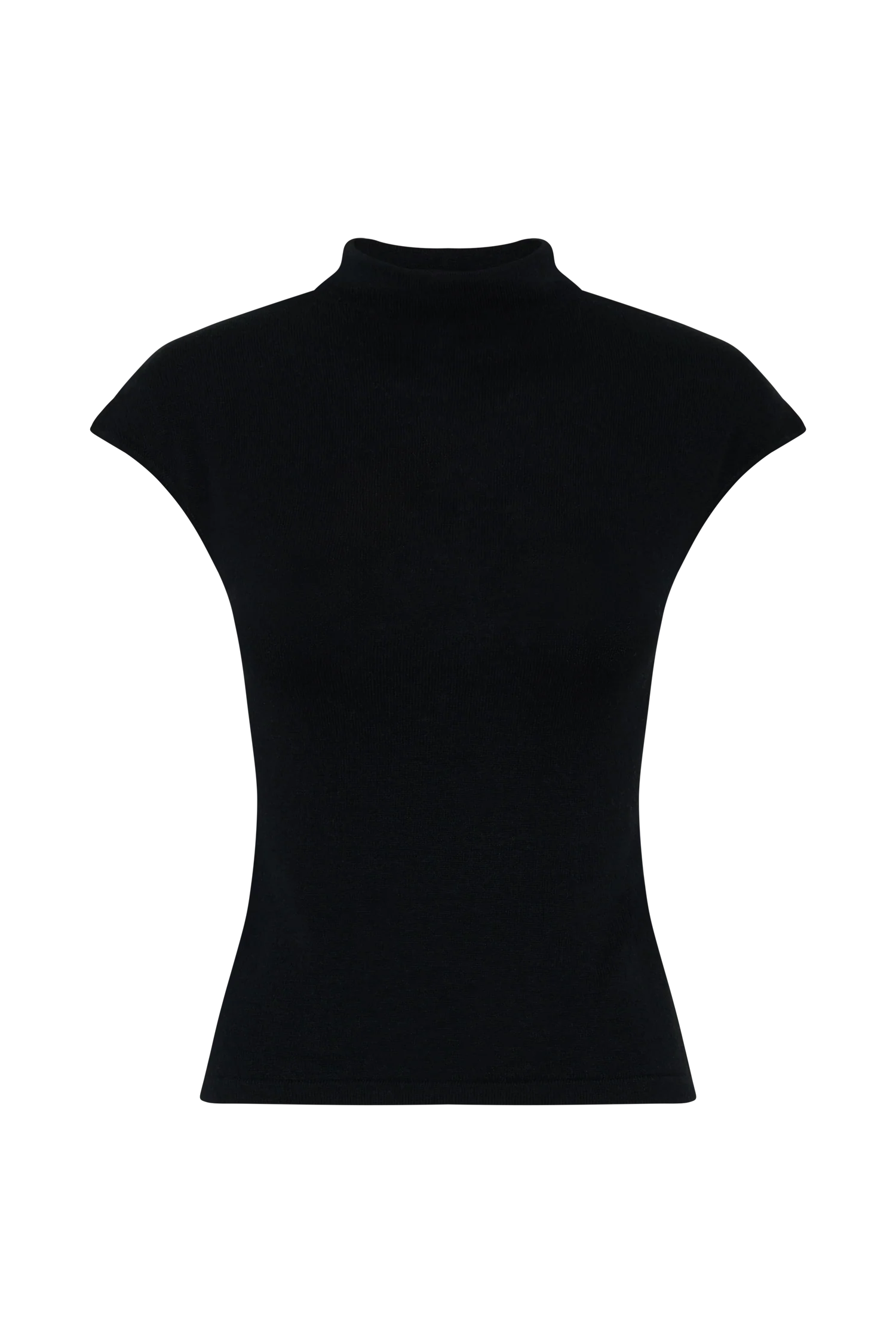 Sonny Short Sleeve Knit Top - Black