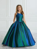 Classic A-Line Gown with Lace-Up Back