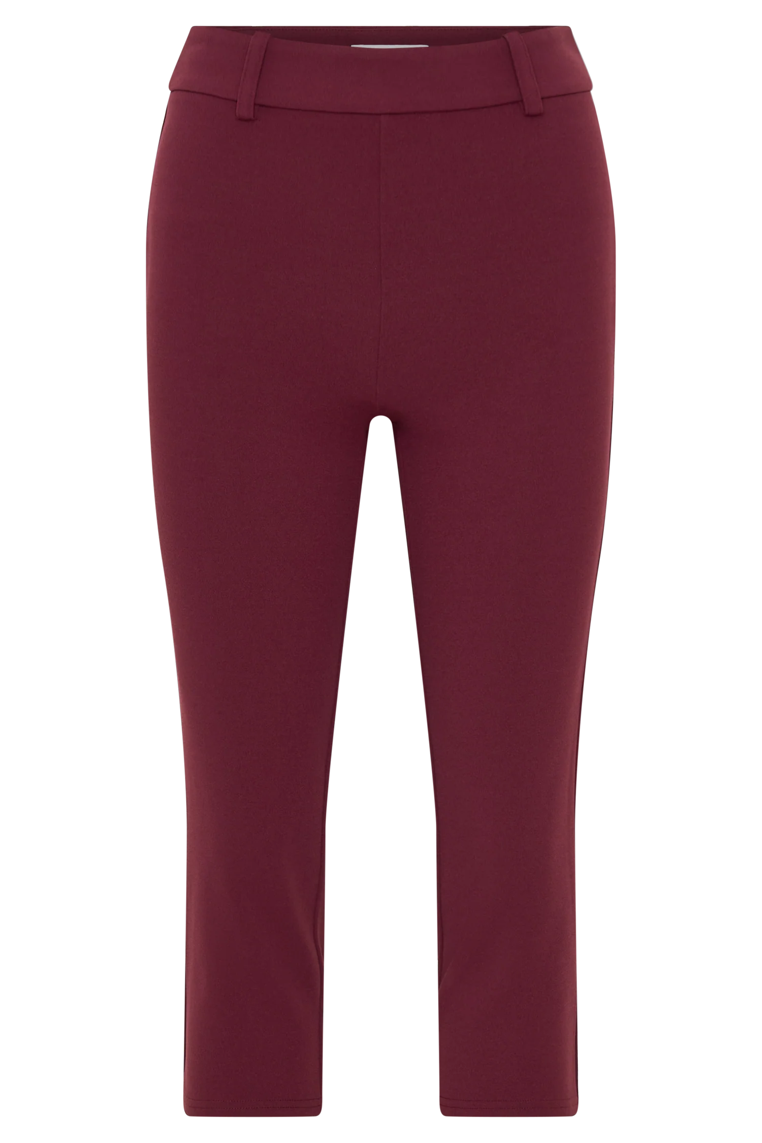 Blanca Stretch Crepe Capri Pants - Mahogany