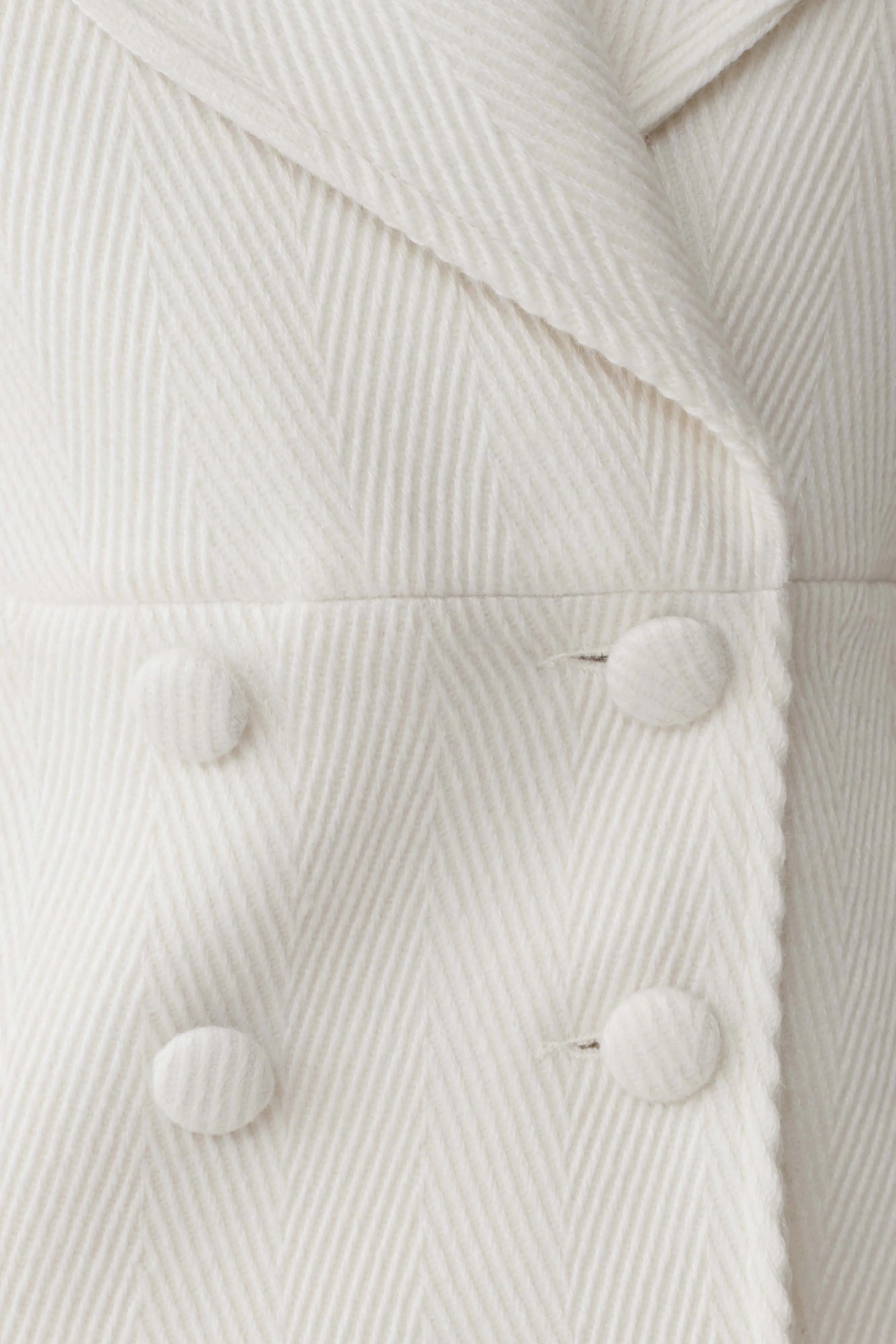 Elara Cropped Collared Jacket - Ivory