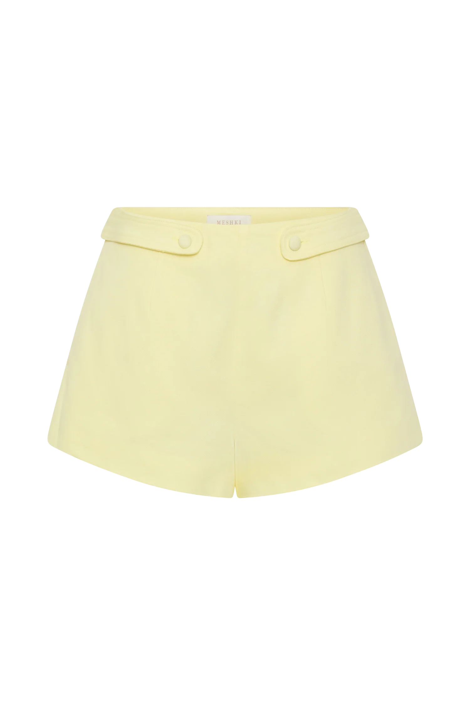 Josephine Cotton Shorts With Waistbands - Lemon