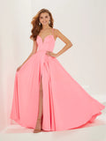 Crepe Satin A-Line Gown