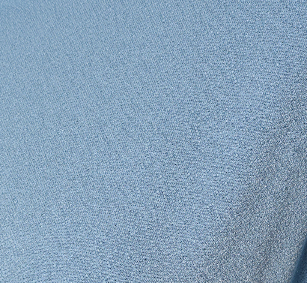 Short Sleeve Pleated Waist Blouse In Rain Washed