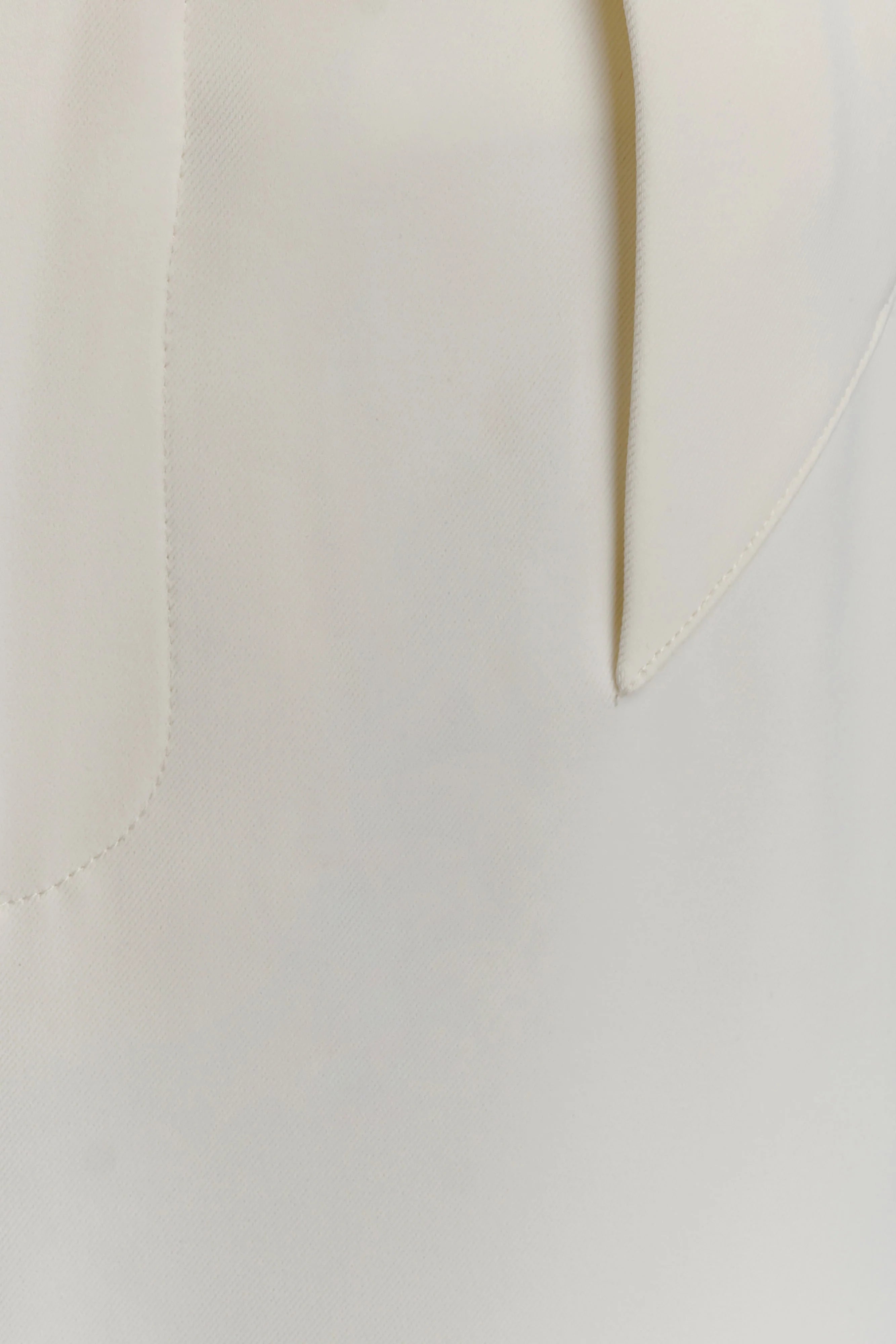 Arlo Wide Leg Suiting Trouser - Ivory