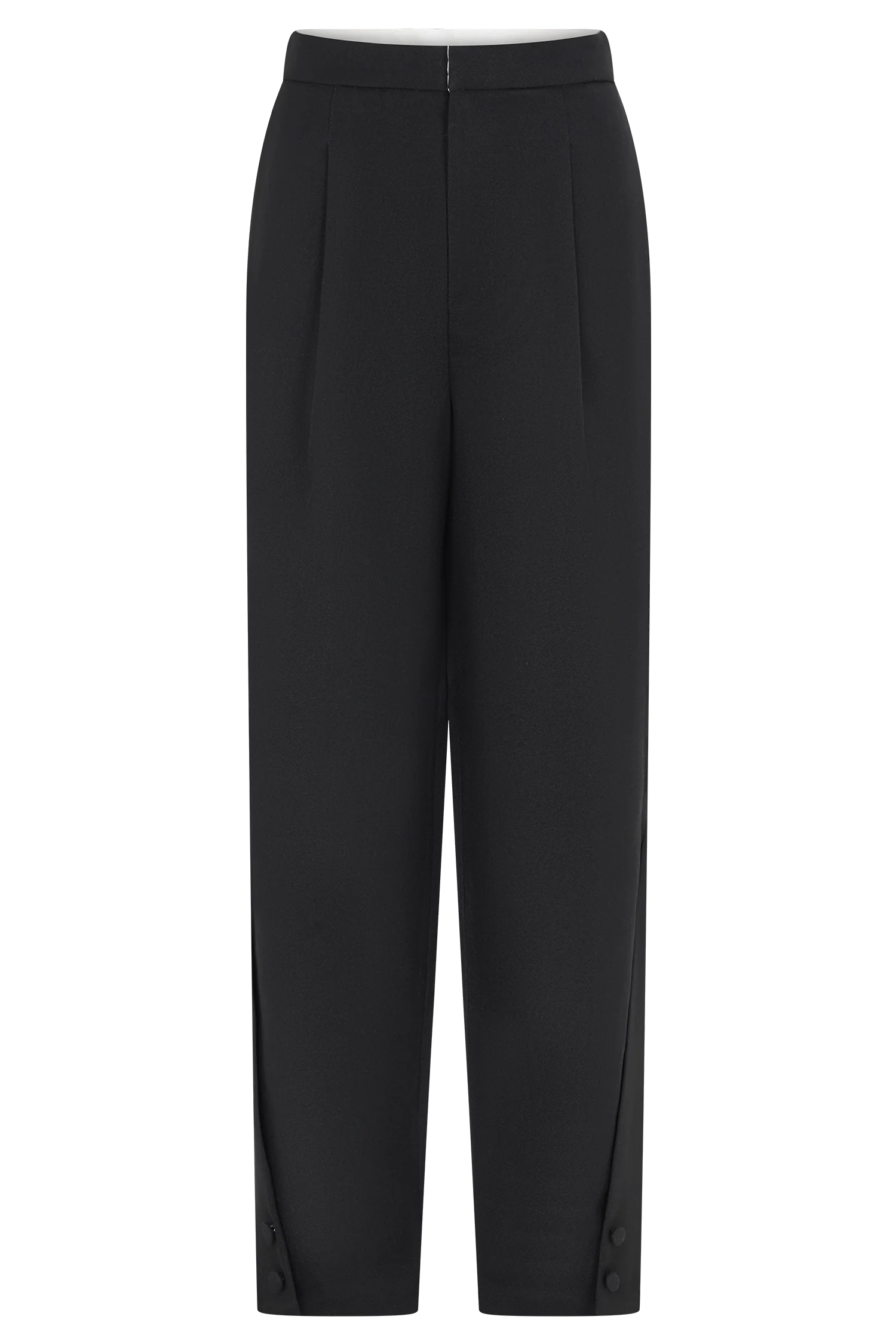 Olie Barrel Leg Suiting Pants - Black