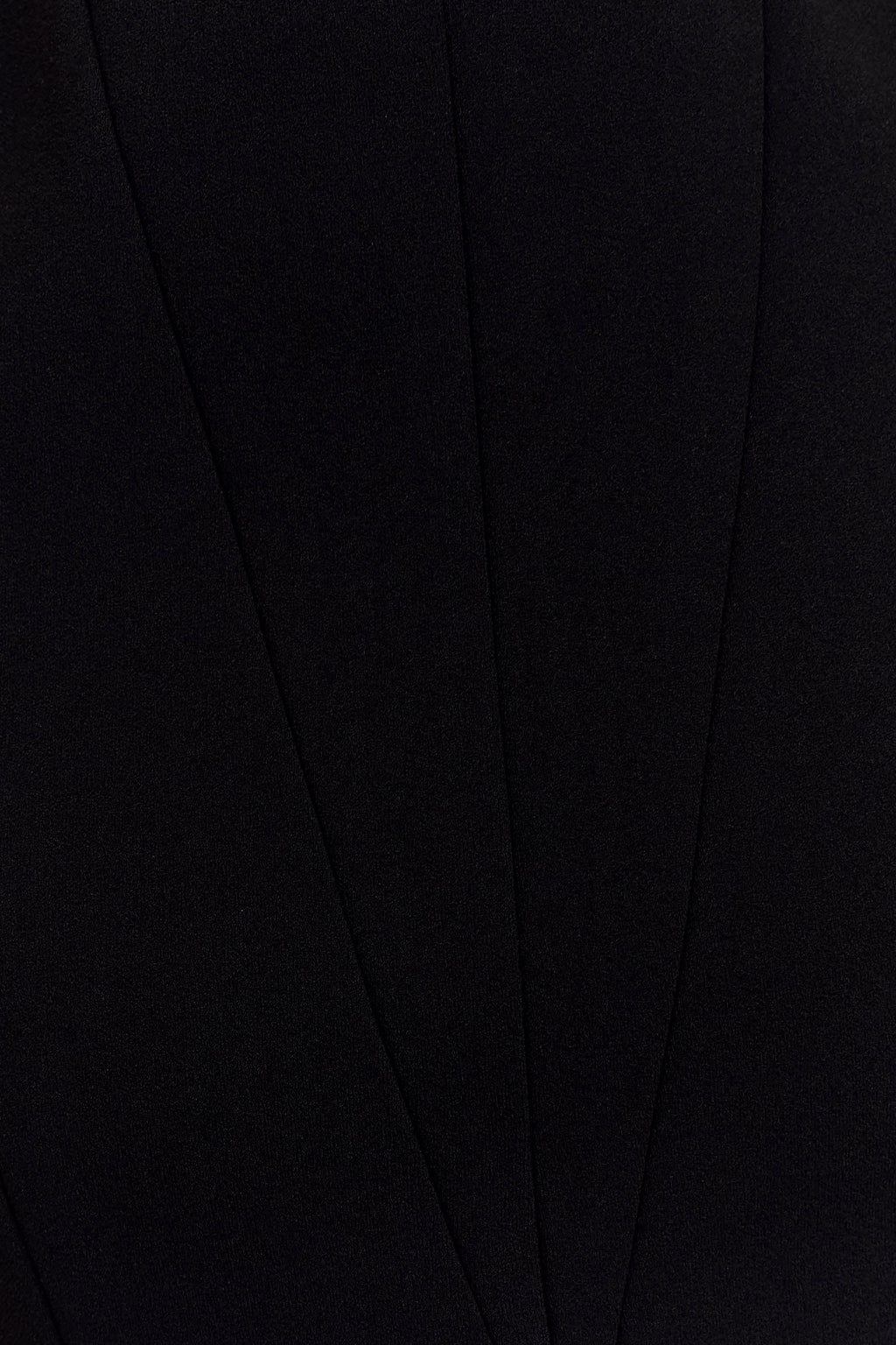Callista Crepe A-Line Midi Dress - Black