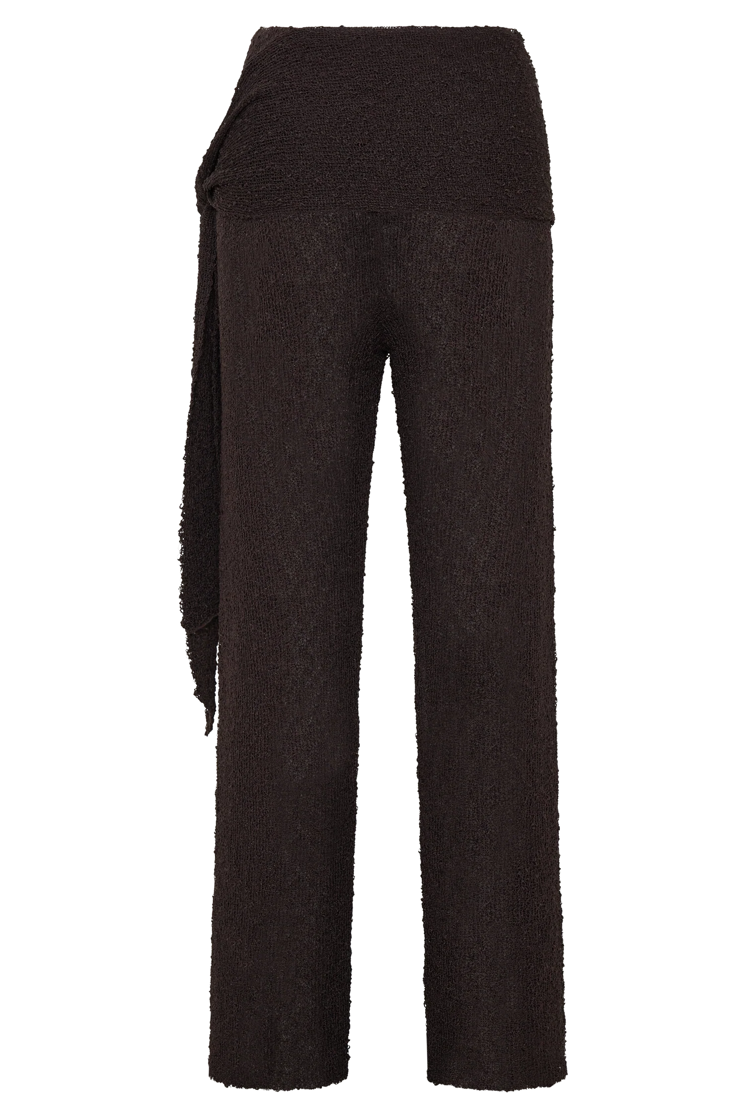 Mattais Boucle Knit Pants - Dark Chocolate