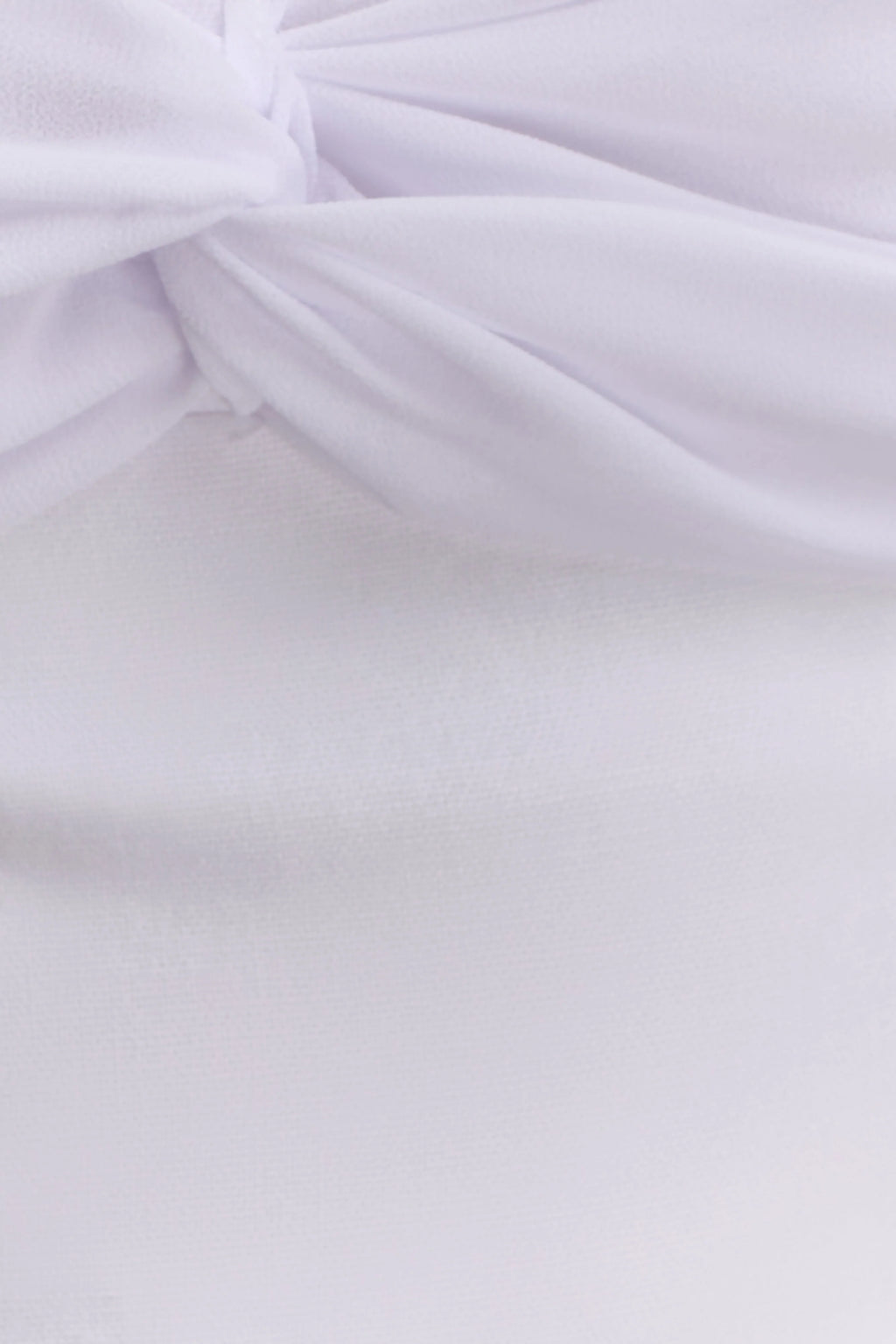 Talia Chiffon And Linen Halter Top - White