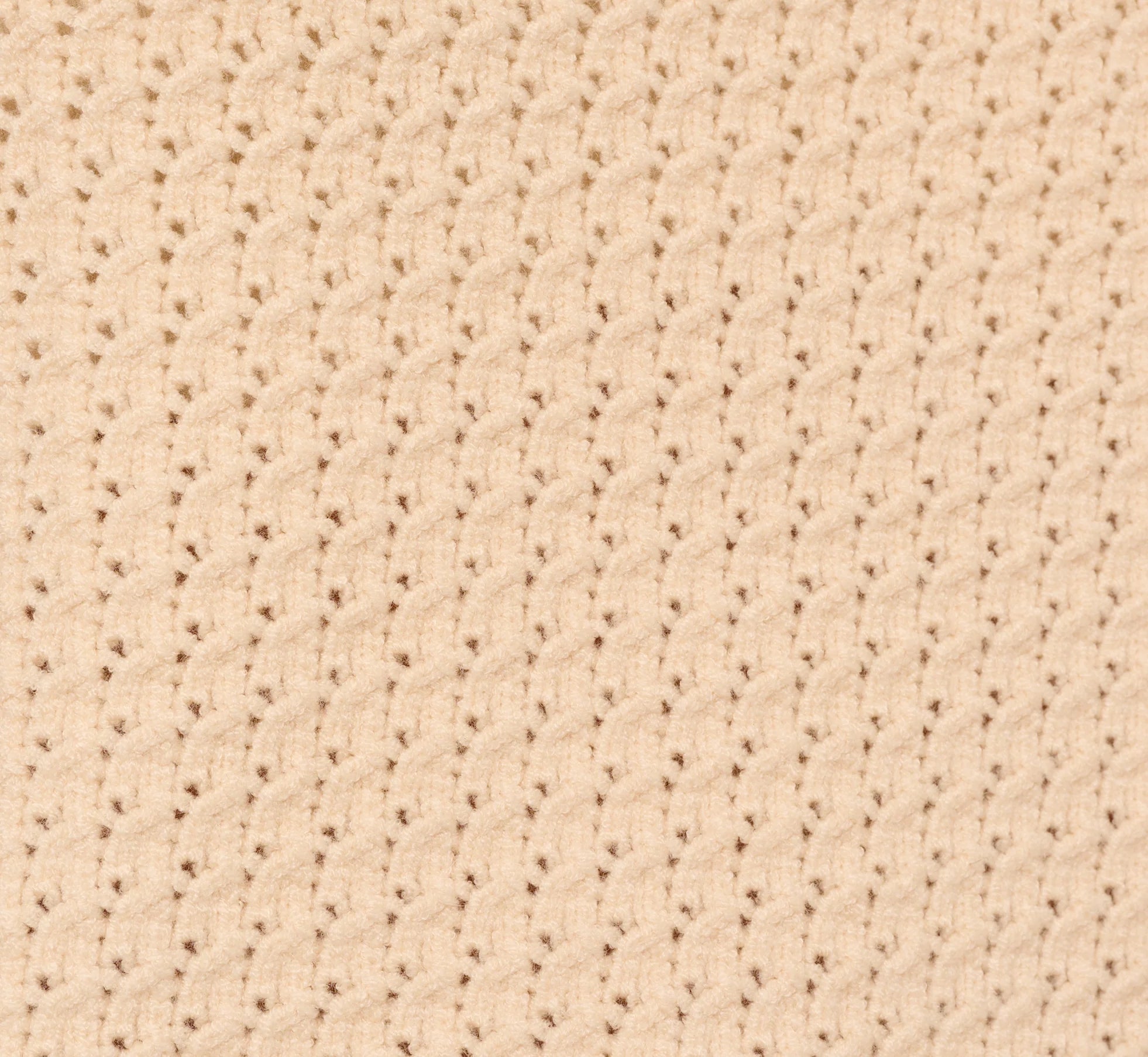 Sleeveless Open Knit Whipstitch Sweater Top In Cream Black