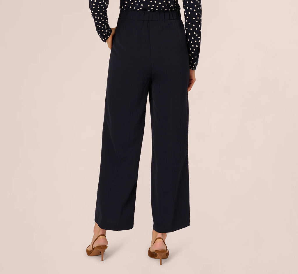 Straight Leg Side Buckle Pant In Blue Moon