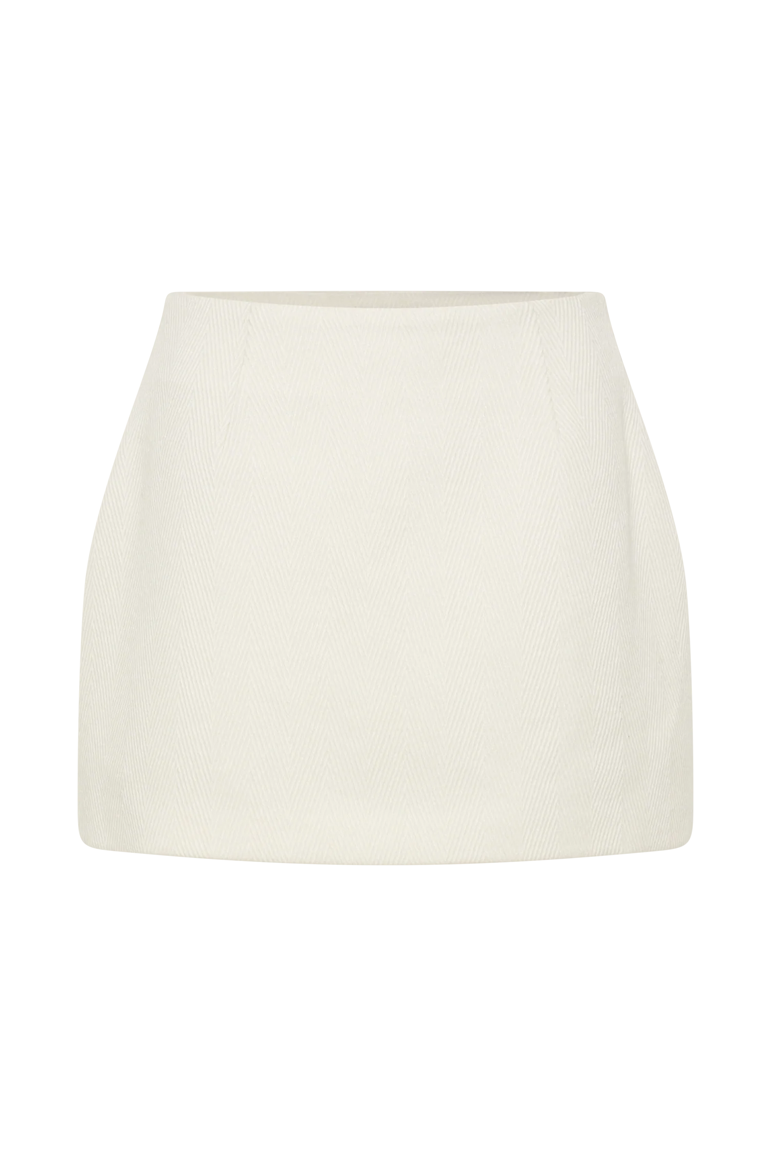 Elara Suiting Mini Skirt - Ivory