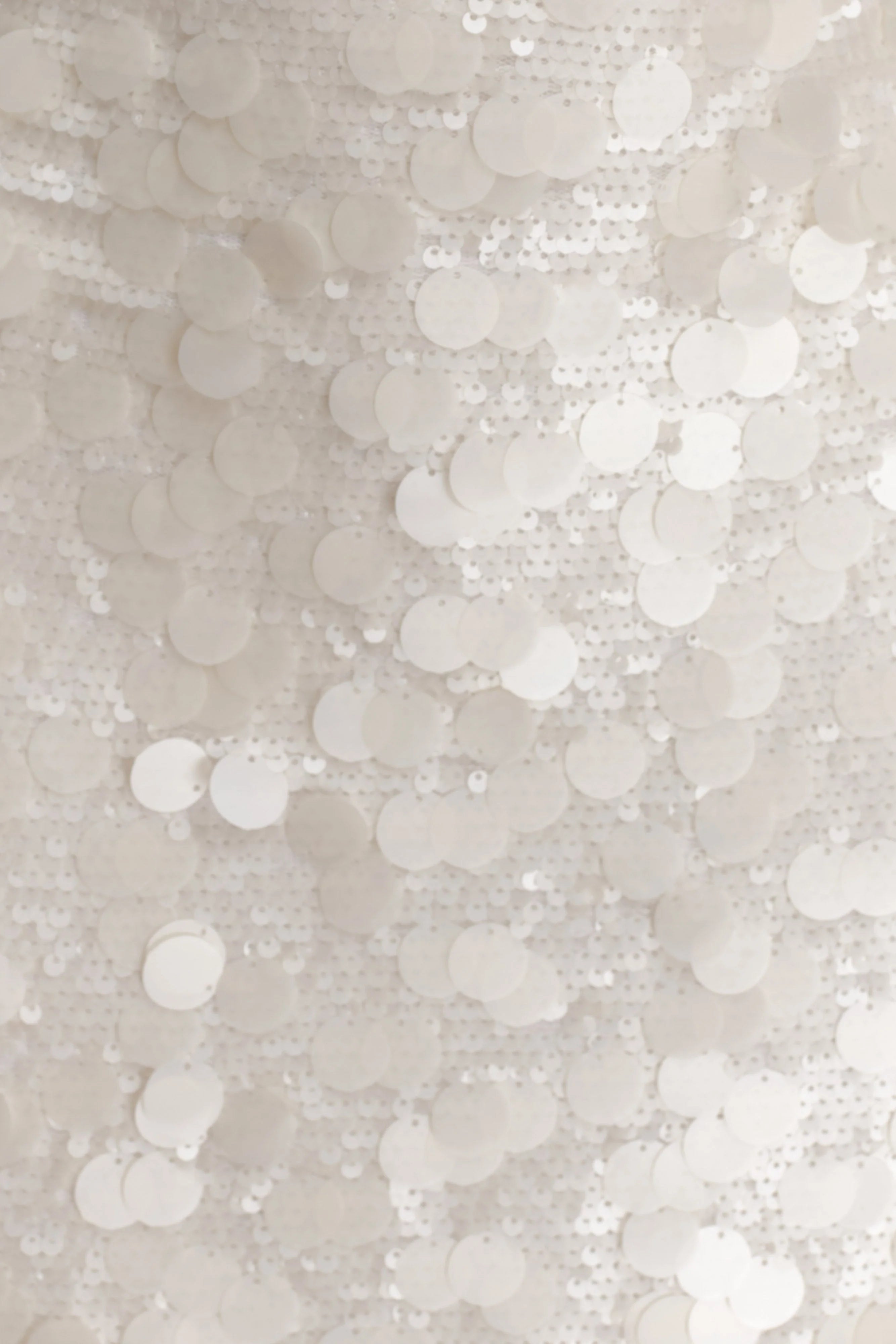 Caralee Sequin Halter Mini Dress - Ivory