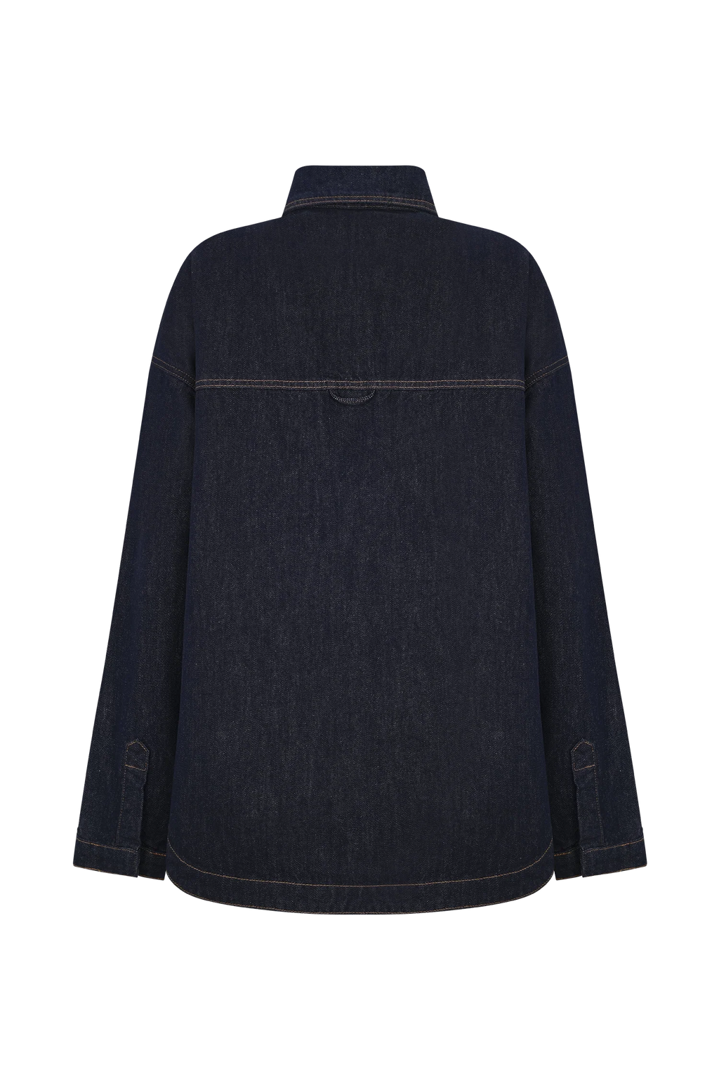 Lioda Oversized Denim Shirt - Washed Indigo Blue