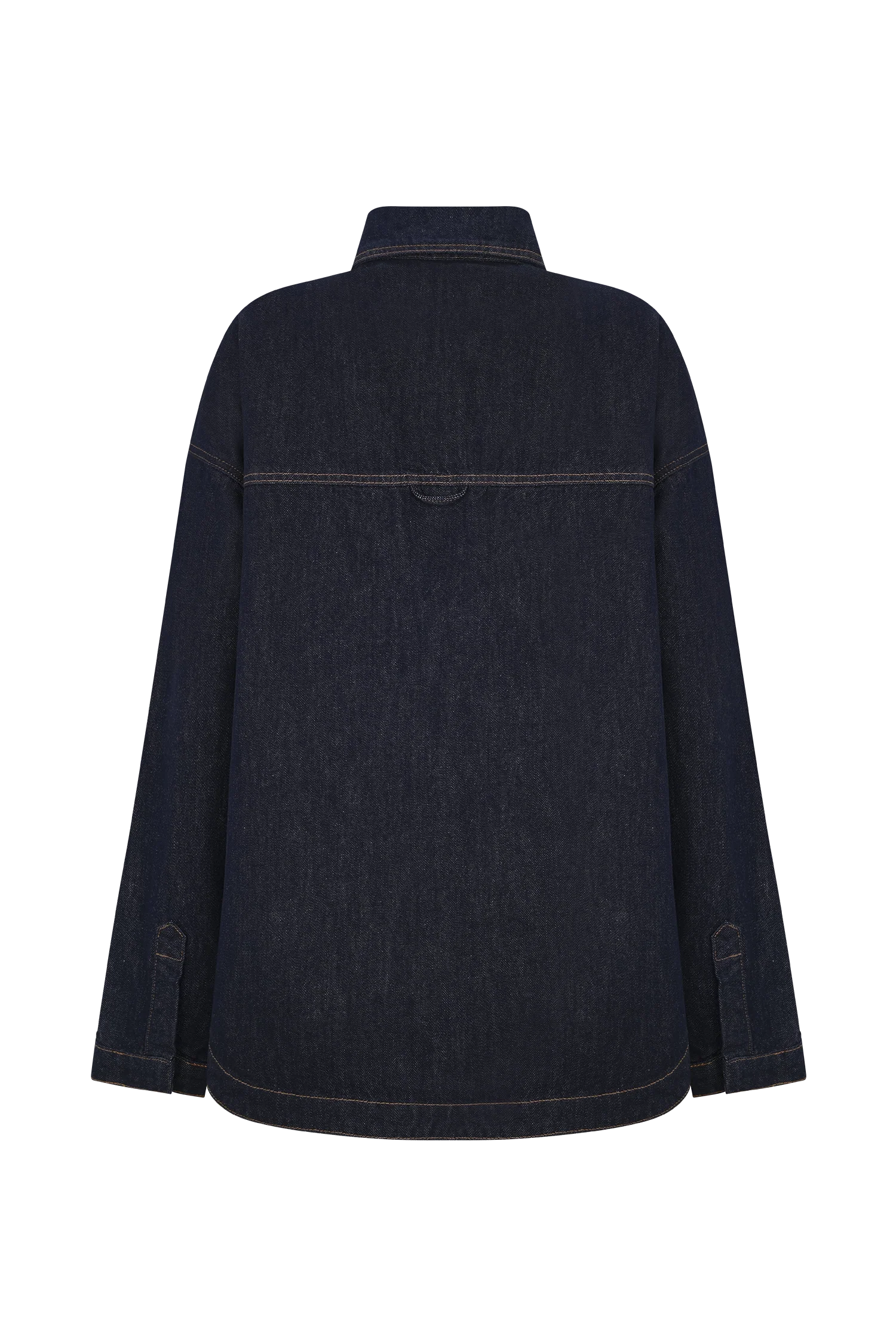 Lioda Oversized Denim Shirt - Washed Indigo Blue