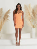 Hand-Sequined Short A-Line Dress