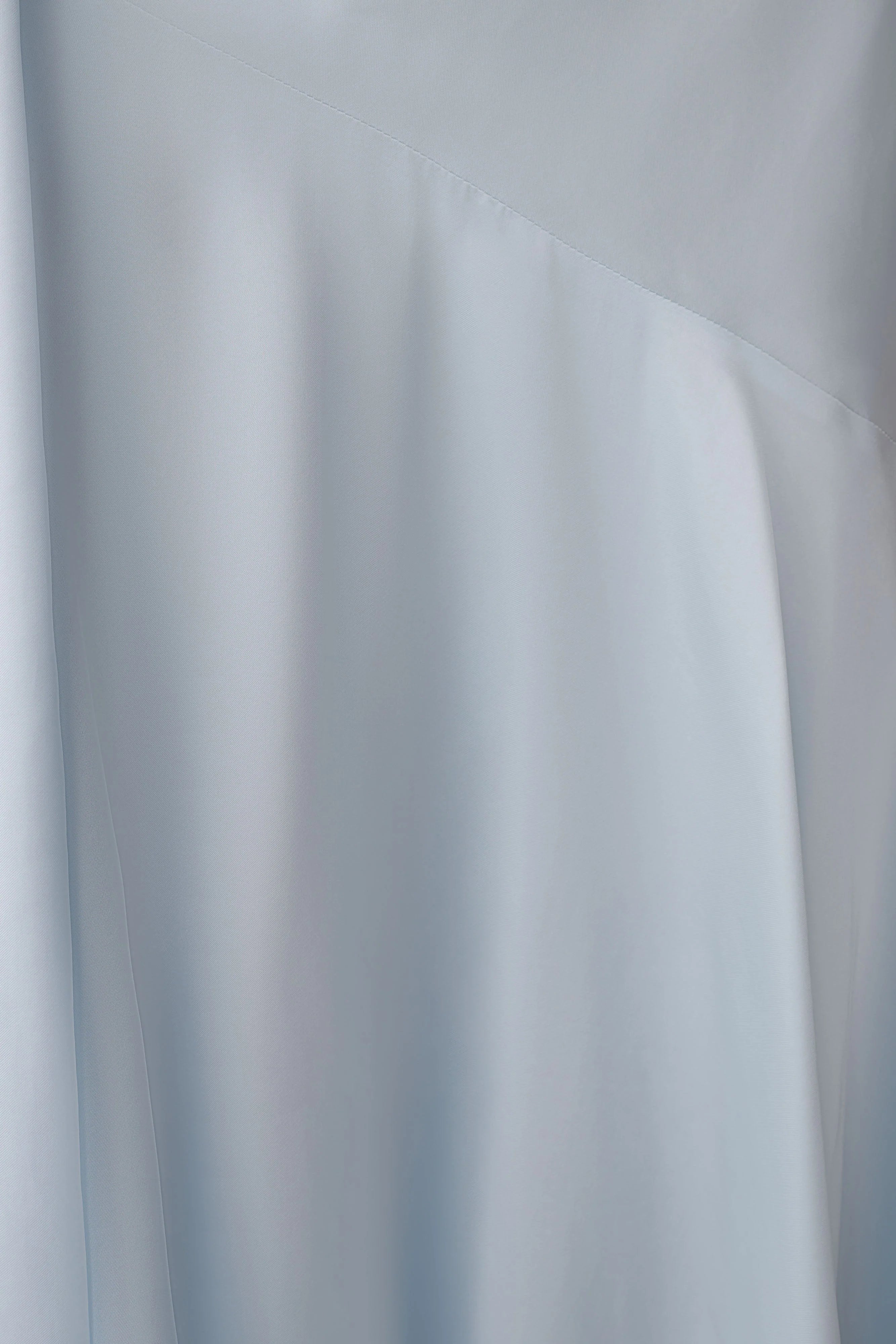 Evelina Halter Asymmetric Hem Midi Dress - Ice Blue