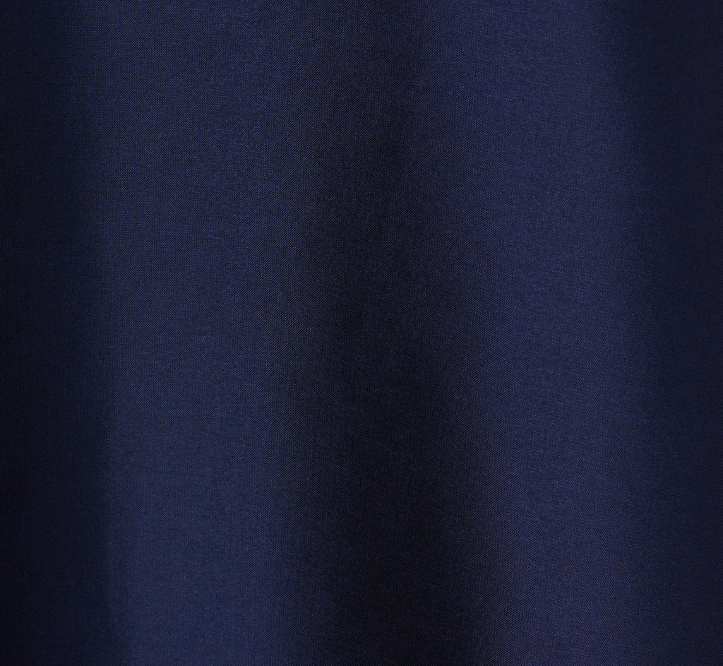 Sleeveless Taffeta Floral Cutwork Midi Dress In Light Navy