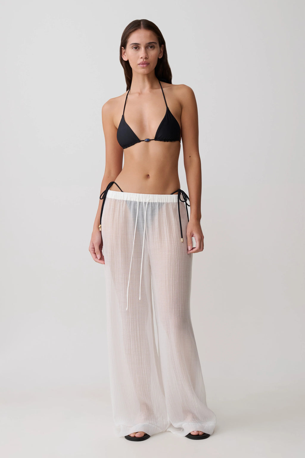 Blossom Classic Triangle Bikini Top - Black