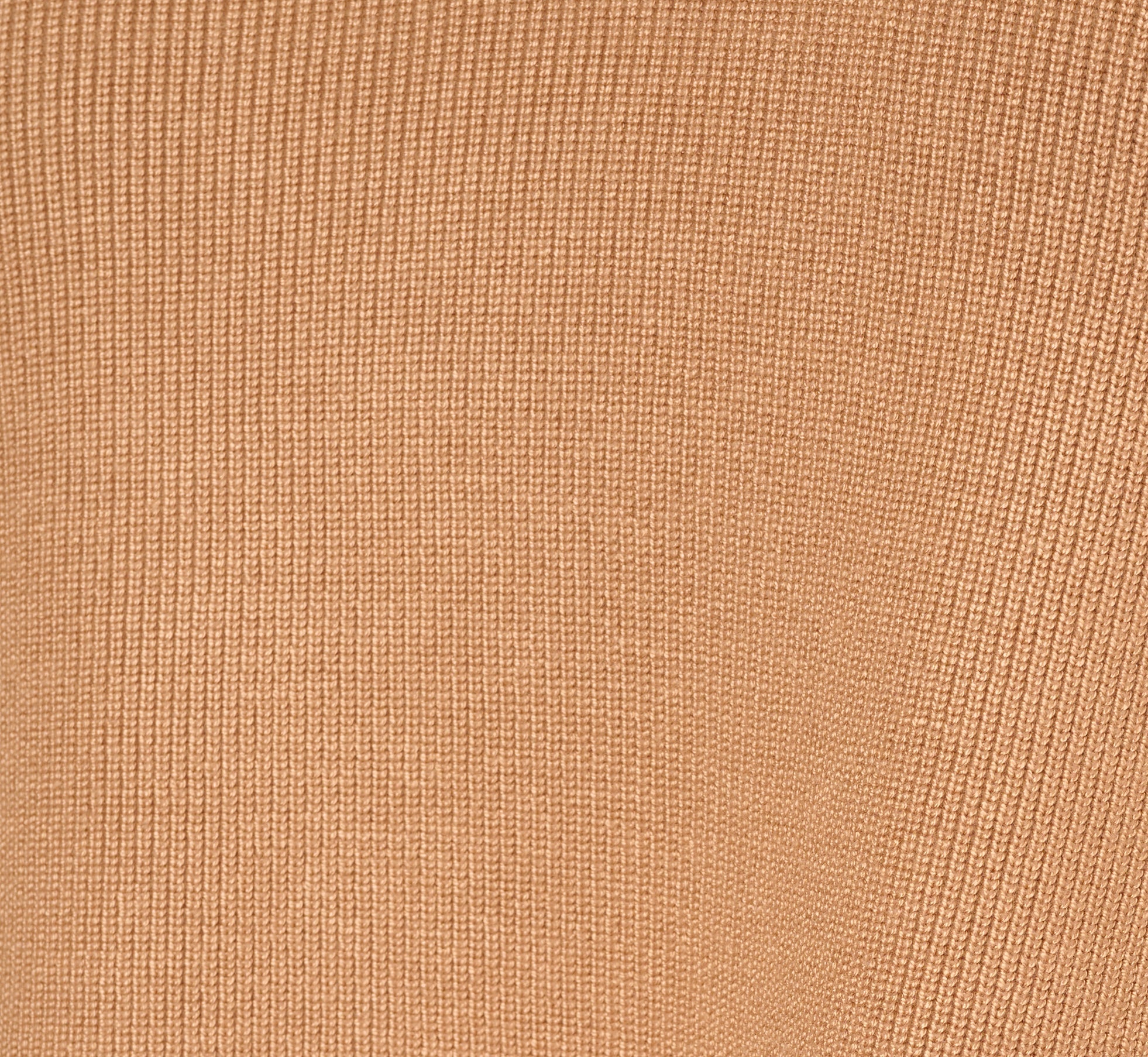 Long Sleeve Drop Shoulder Twofer Sweater In Golden Camel Ivory