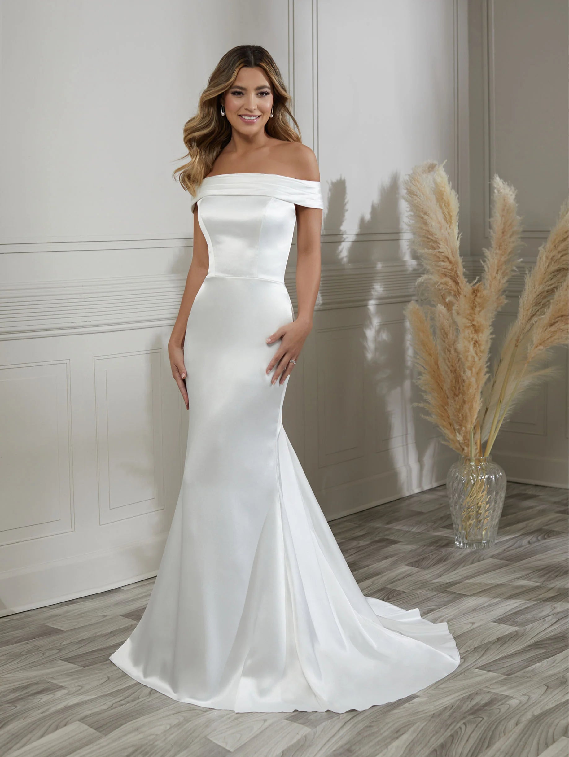 Off-The-Shoulder Sheath Gown