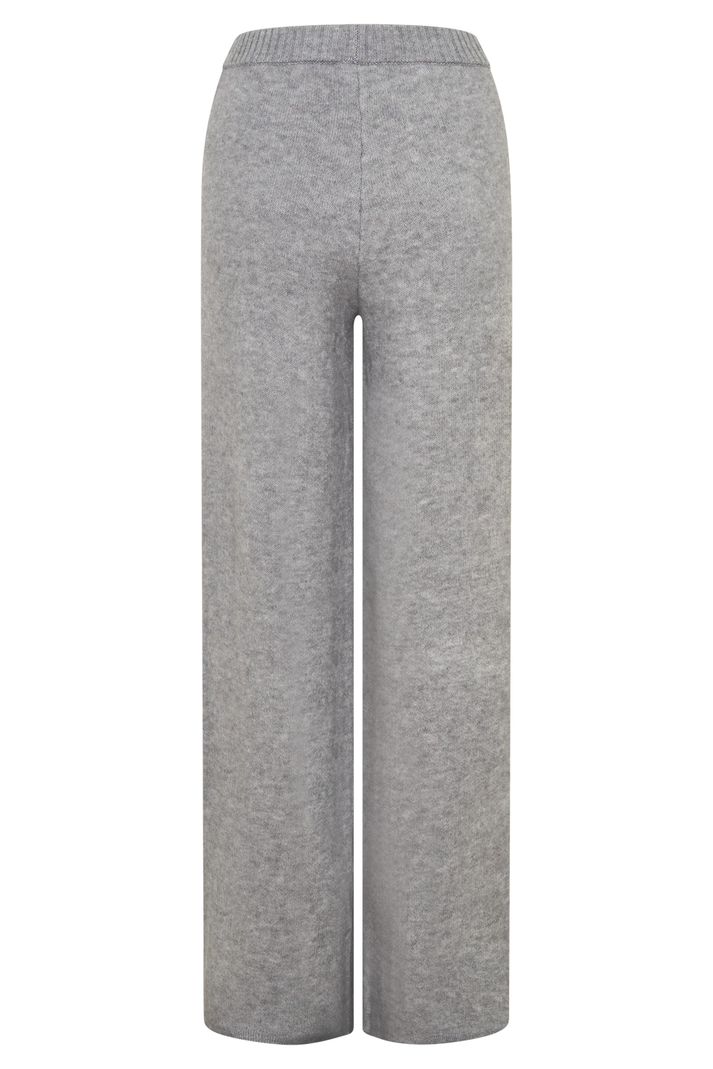 Evan Knit Wide Leg Pants - Grey Marle