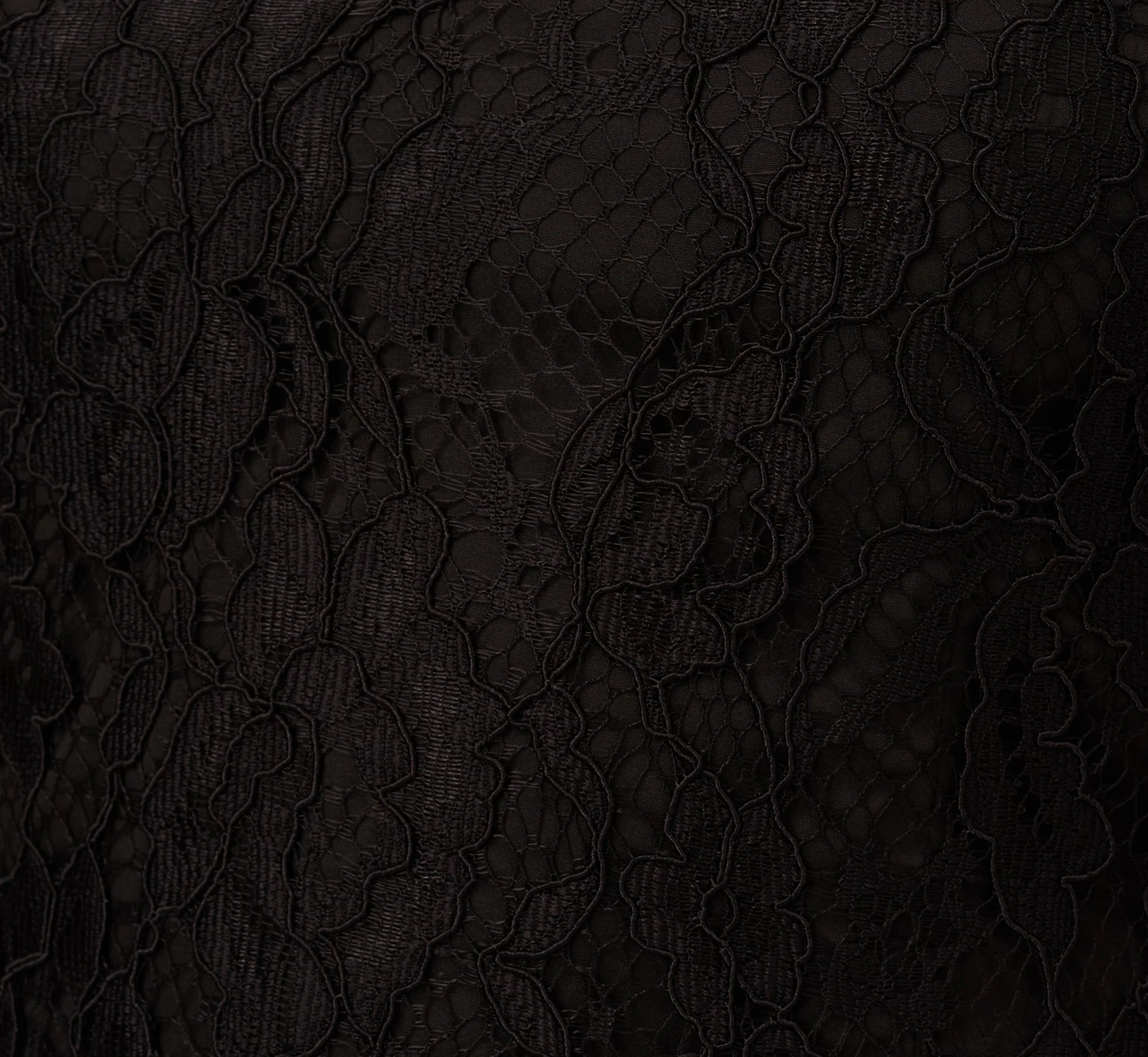 Floral Lace And Feather Trimmed Short Sheath Cocktail Dress In Black
